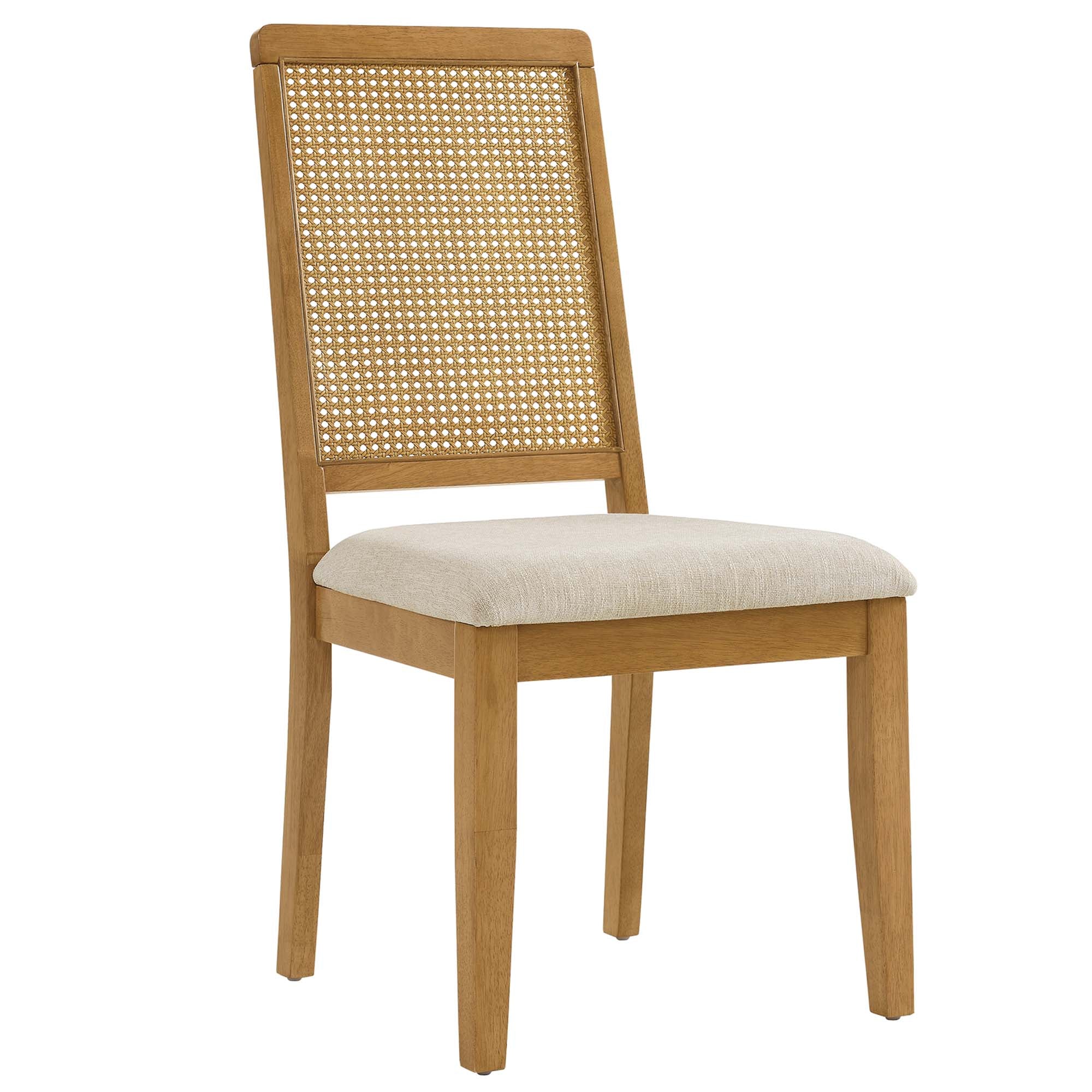 Arlo Faux Rattan and Wood Dining Side Chairs Set of 2 - Image 24
