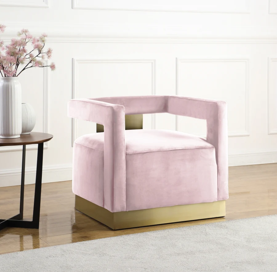 Armani Velvet Upholstered Accent Chair - Image 34