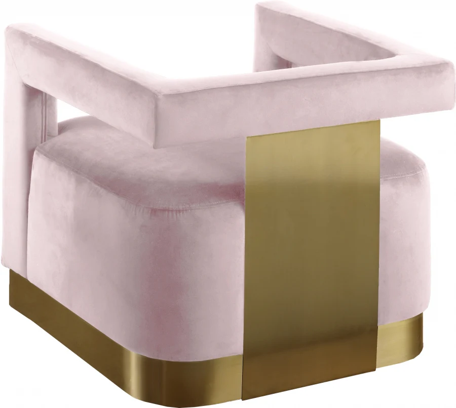 Armani Velvet Upholstered Accent Chair - Image 35