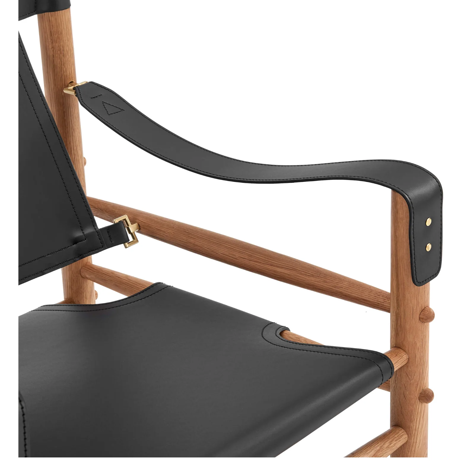 Arne Norell Sirocco Safari Wood and Leather Lounge Chair - Image 11