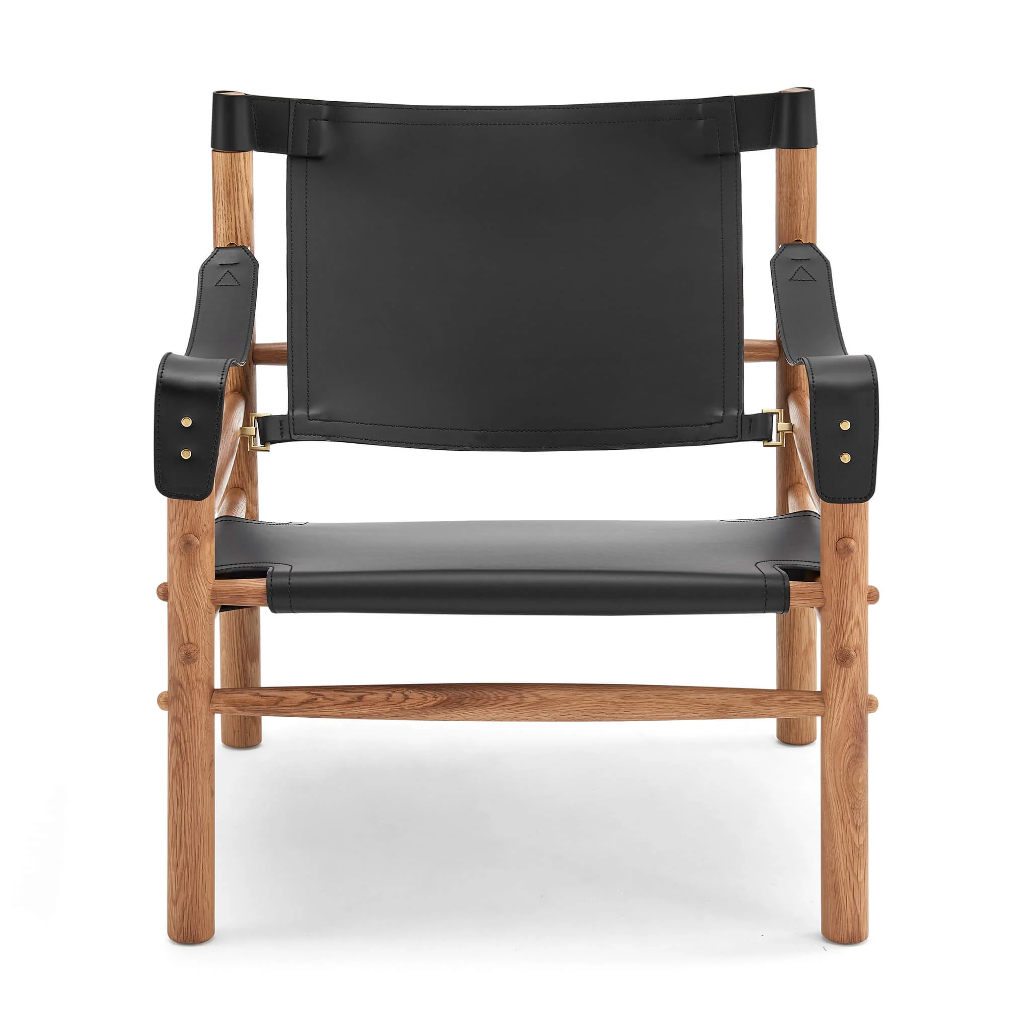 Arne Norell Sirocco Safari Wood and Leather Lounge Chair - Image 3