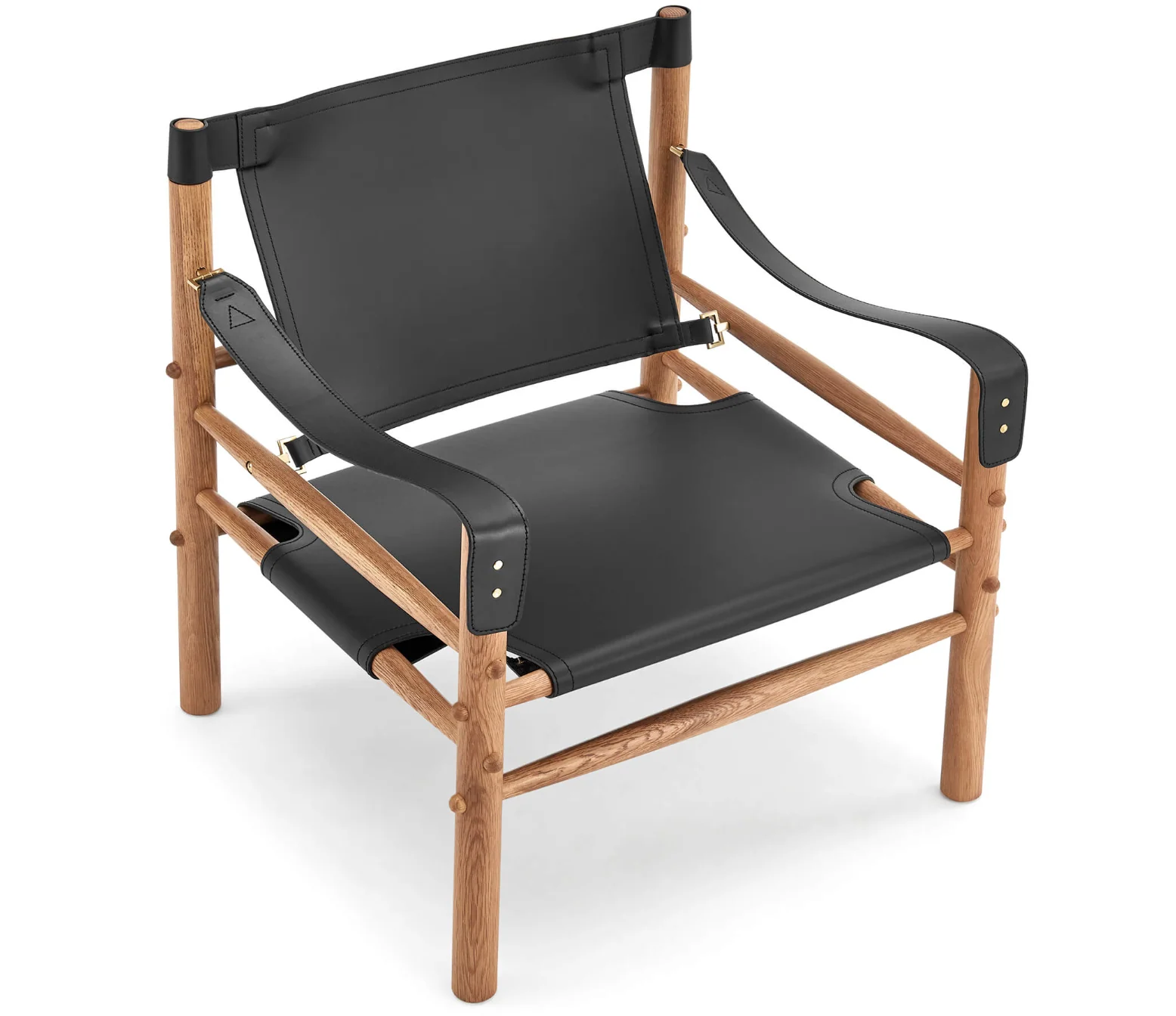 Arne Norell Sirocco Safari Wood and Leather Lounge Chair - Image 4