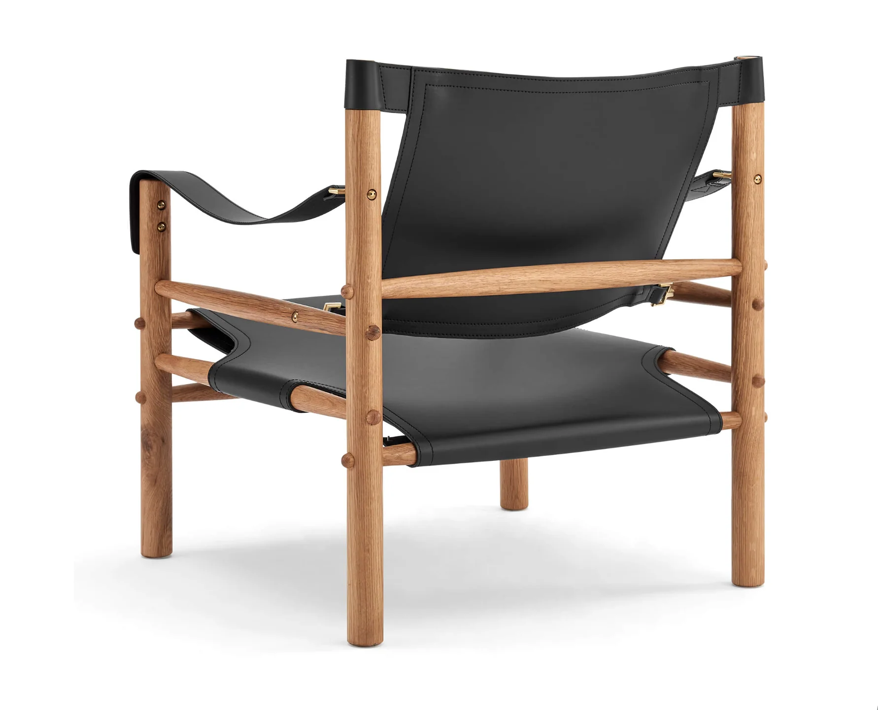 Arne Norell Sirocco Safari Wood and Leather Lounge Chair - Image 9