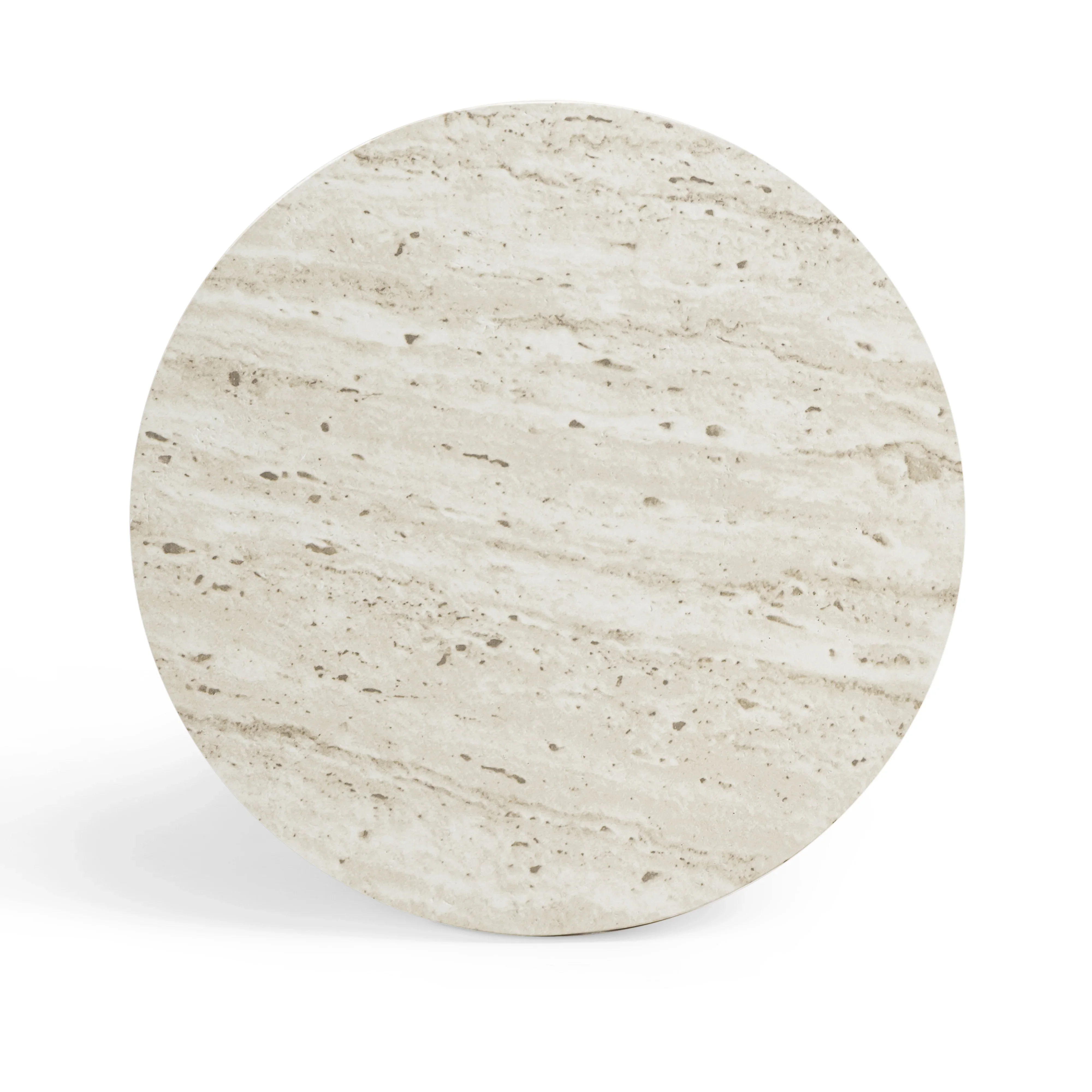 Asta Faux Travertine Indoor/Outdoor Concrete Side Table - Image 6