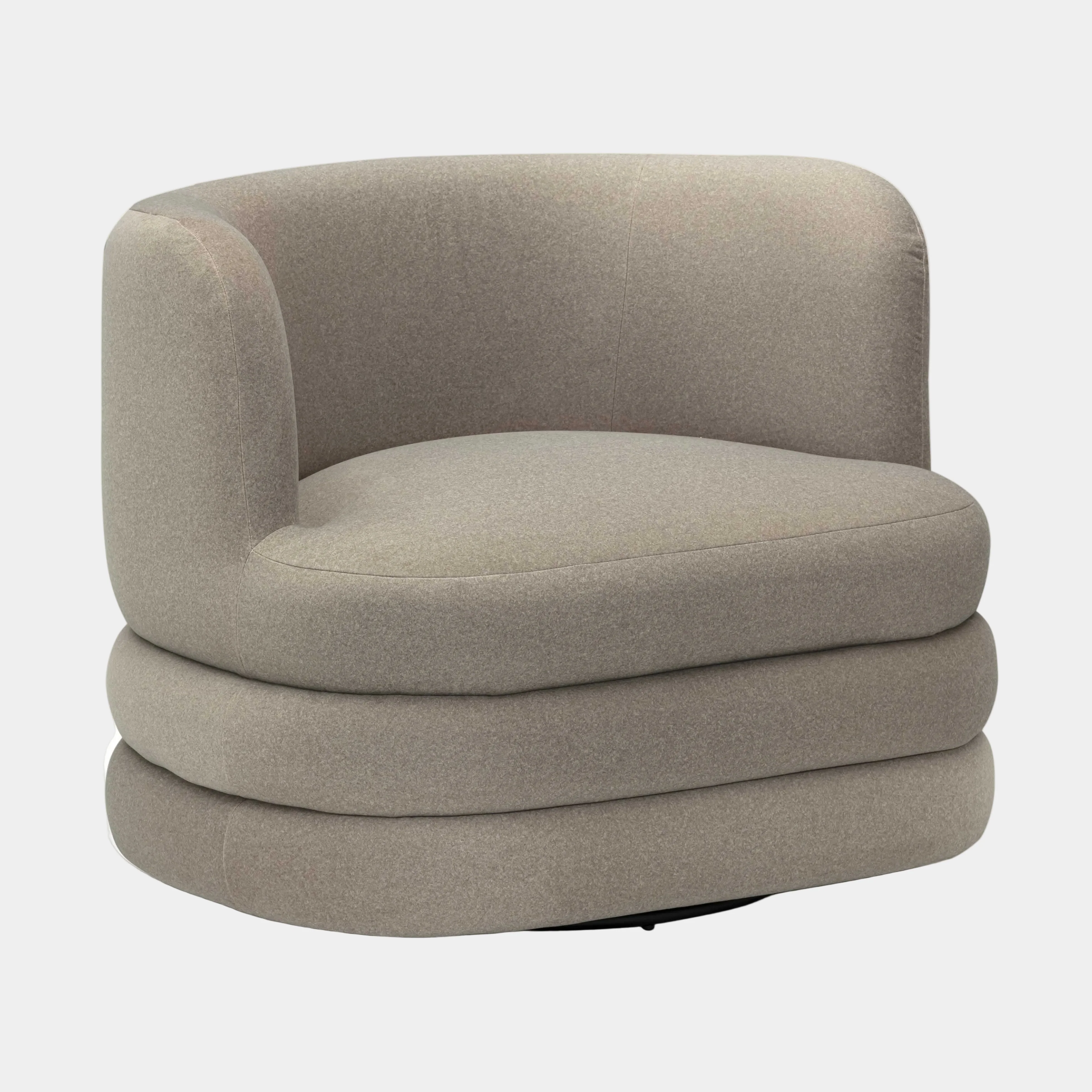 Astor Performance Faux Mohair Swivel Hotel Lounge Chair - Image 8