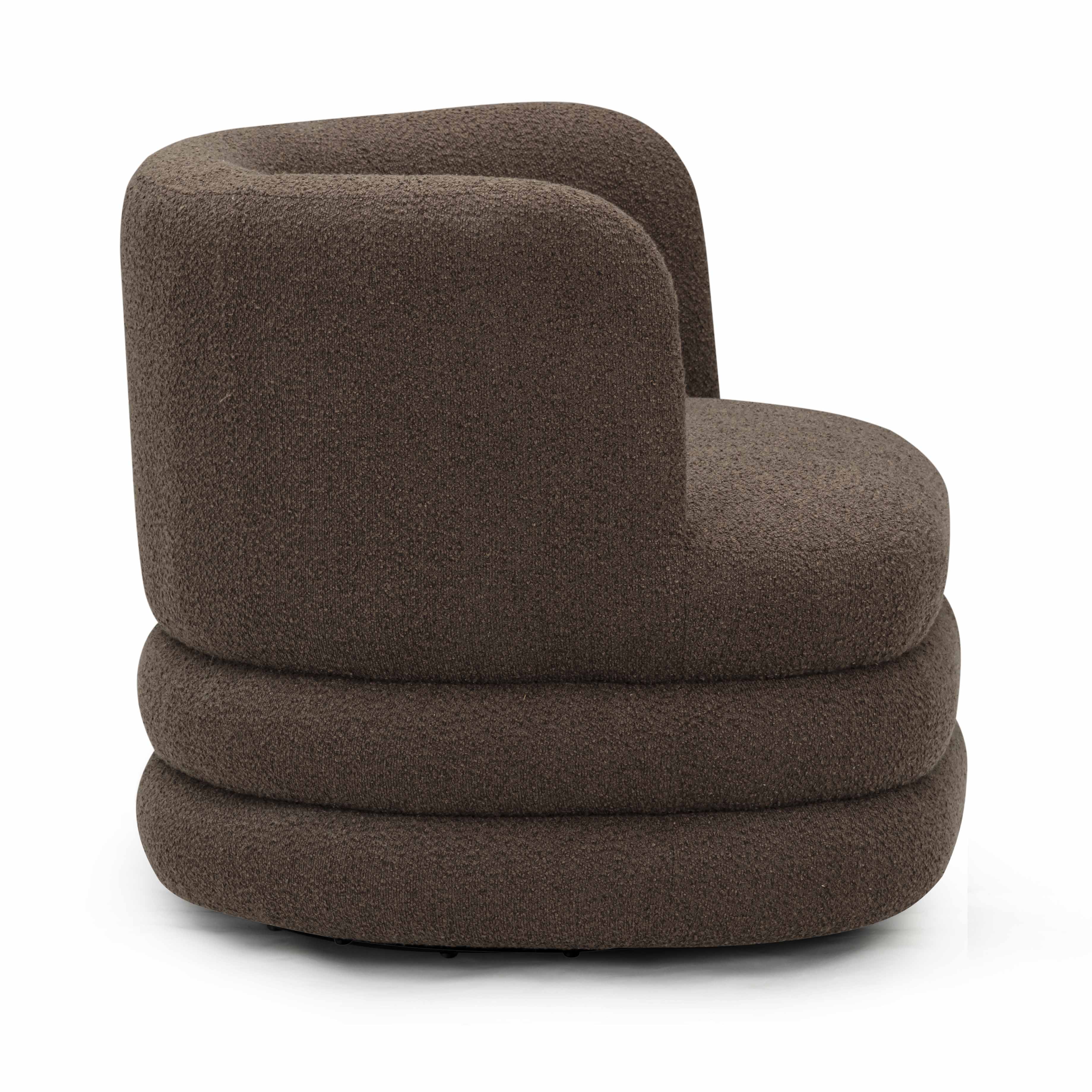 Astor Heavy Performance Boucle Swivel Hotel Lounge Chair - Image 11