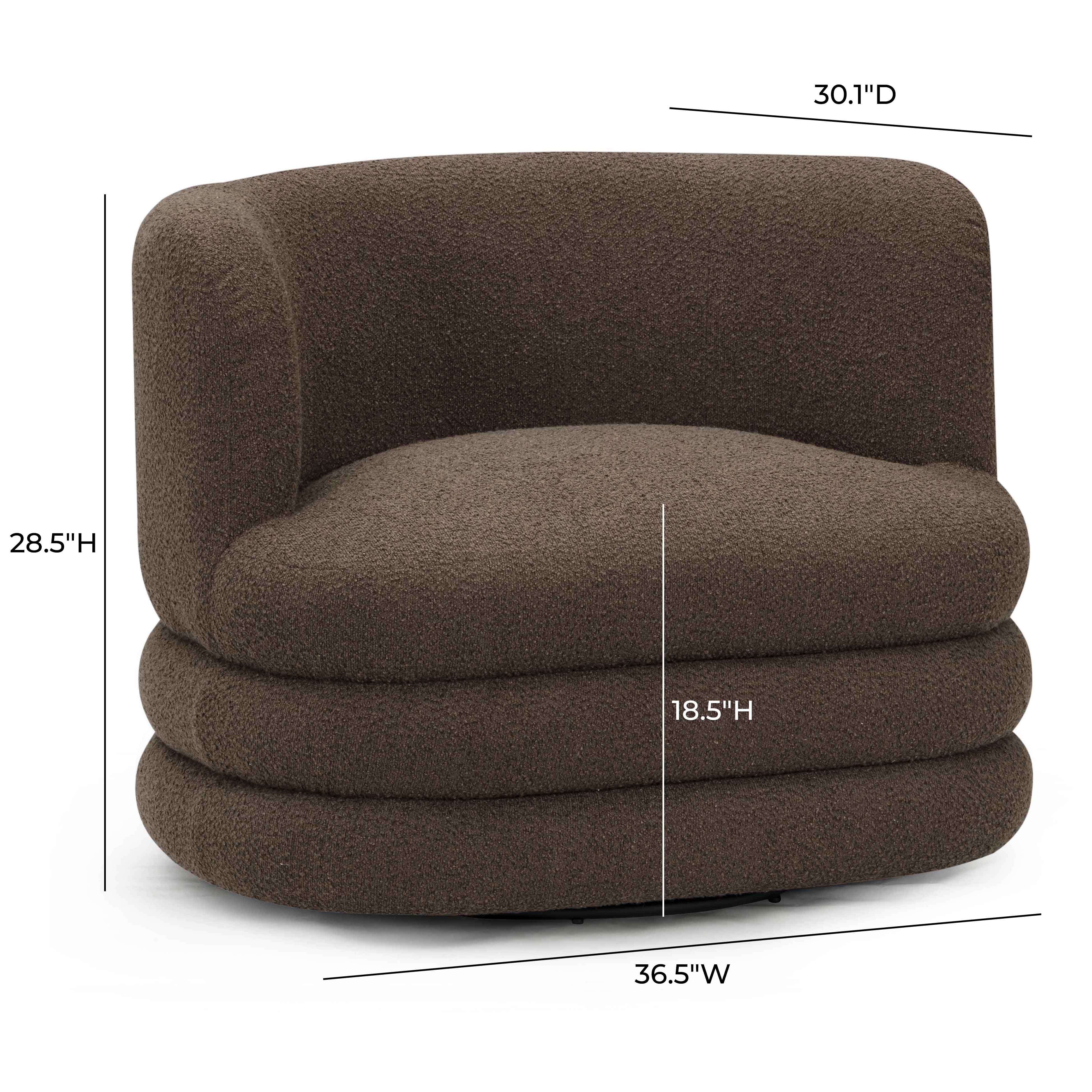 Astor Heavy Performance Boucle Swivel Hotel Lounge Chair - Image 14