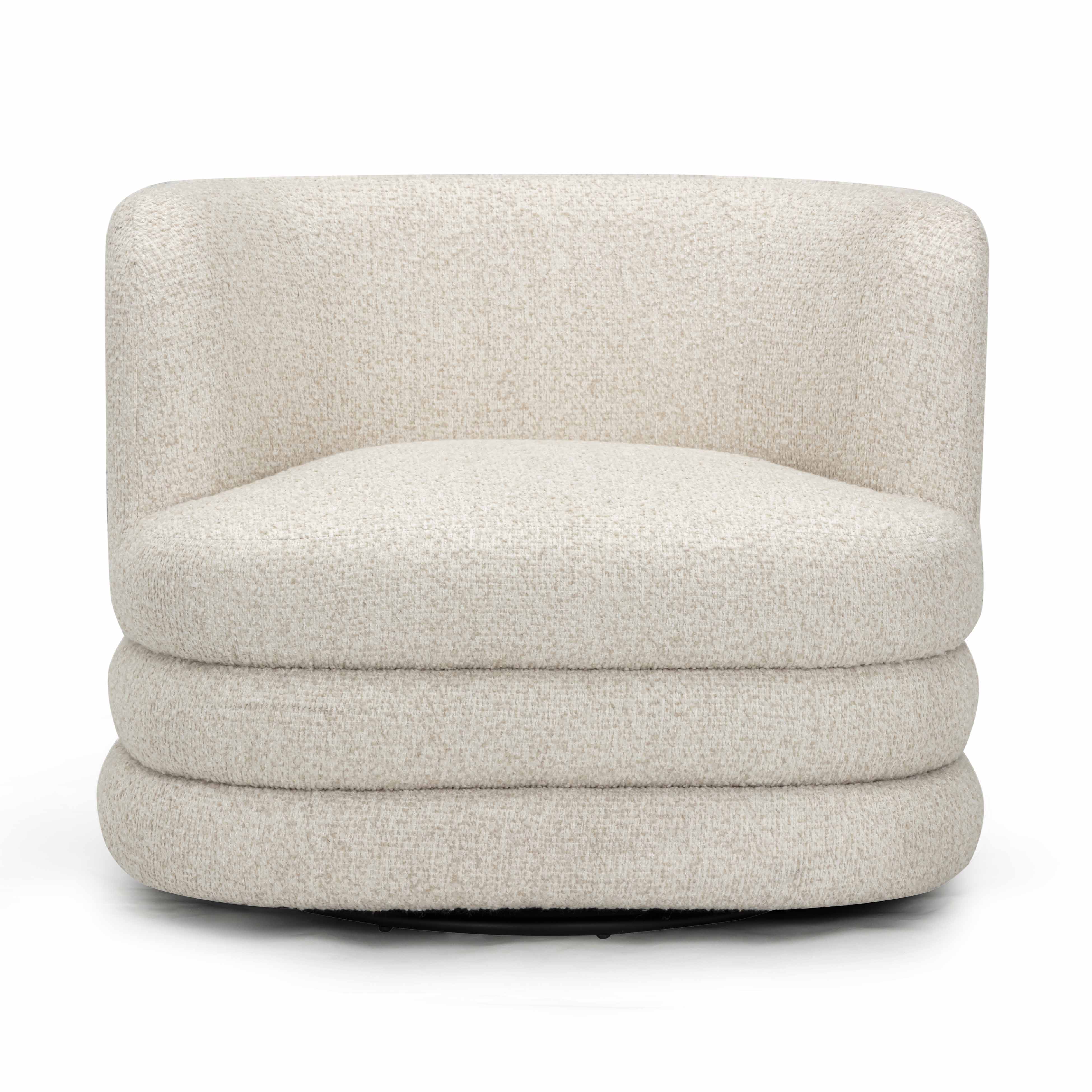 Astor Heavy Performance Boucle Swivel Hotel Lounge Chair - Image 19