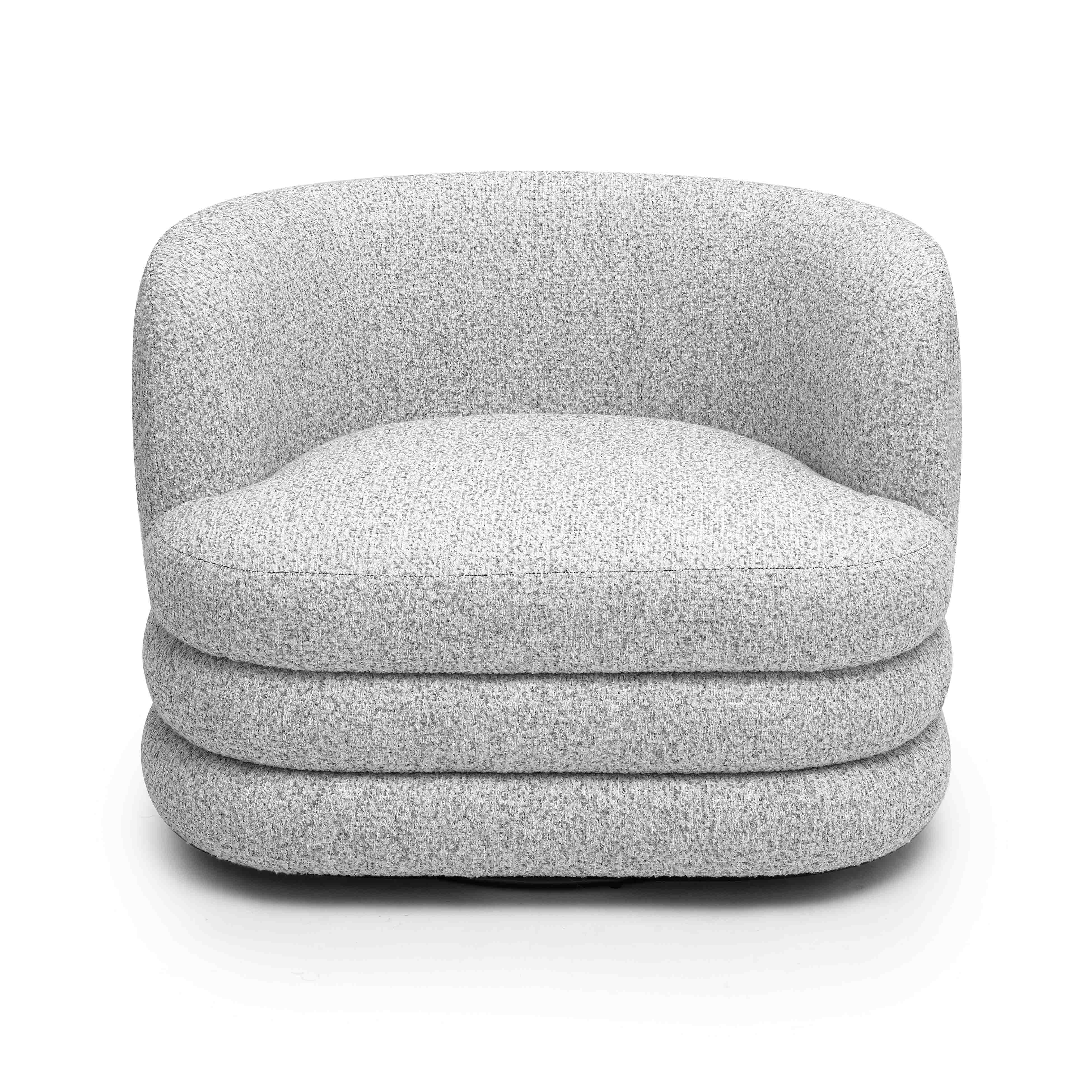 Astor Heavy Performance Boucle Swivel Hotel Lounge Chair - Image 3