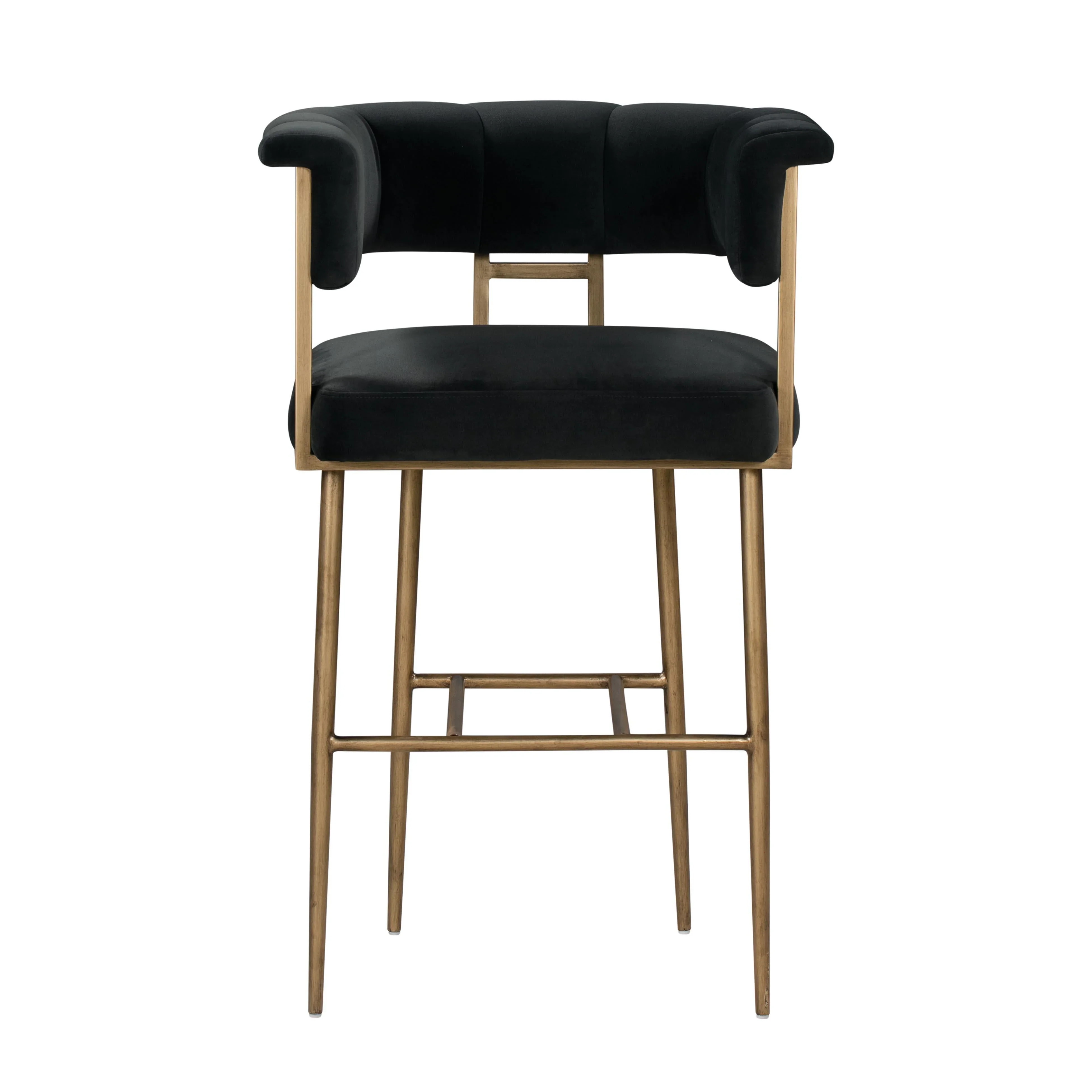 Astrid Performance Velvet Stool - Image 12