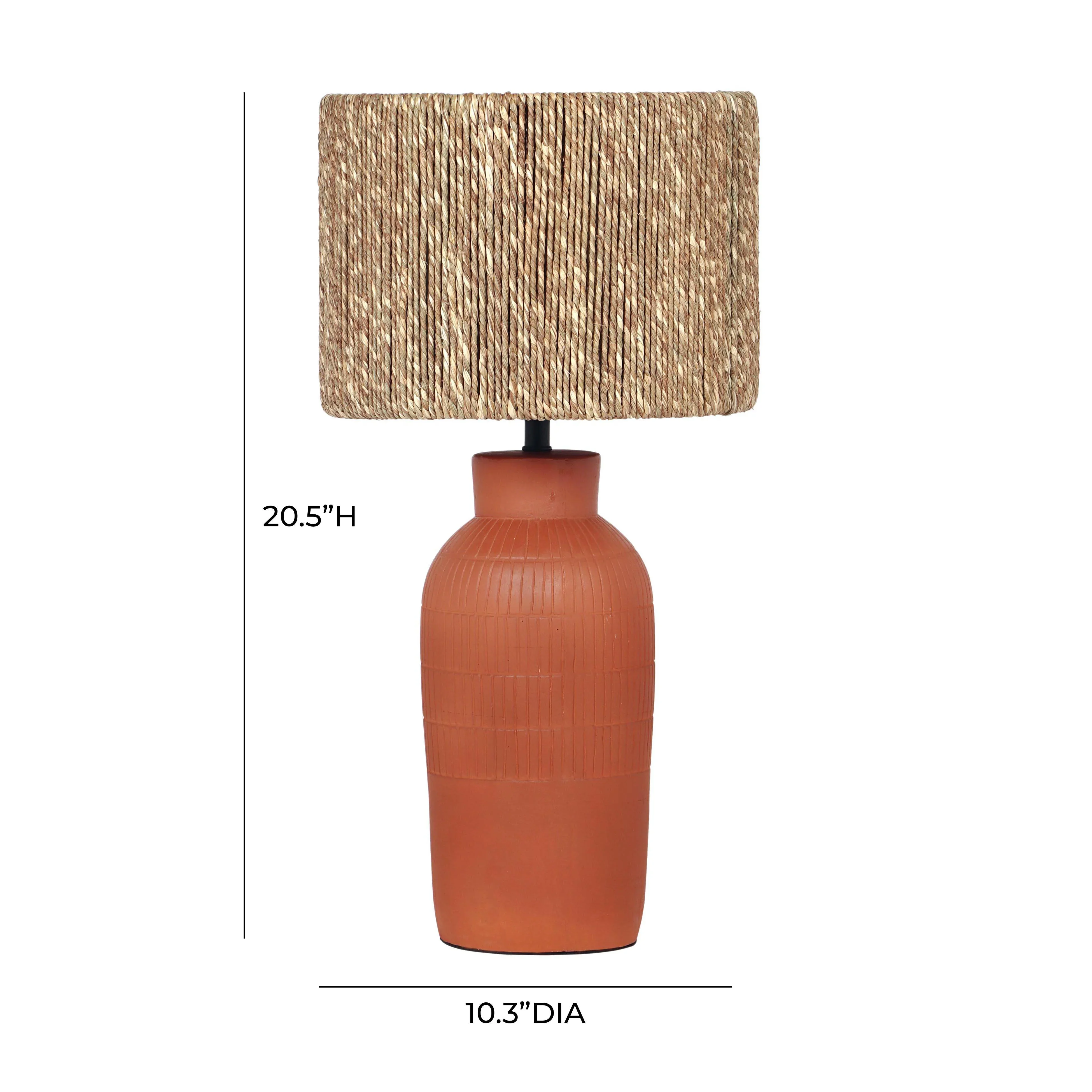 Atrani Natural Terracotta Table Lamp - Image 6