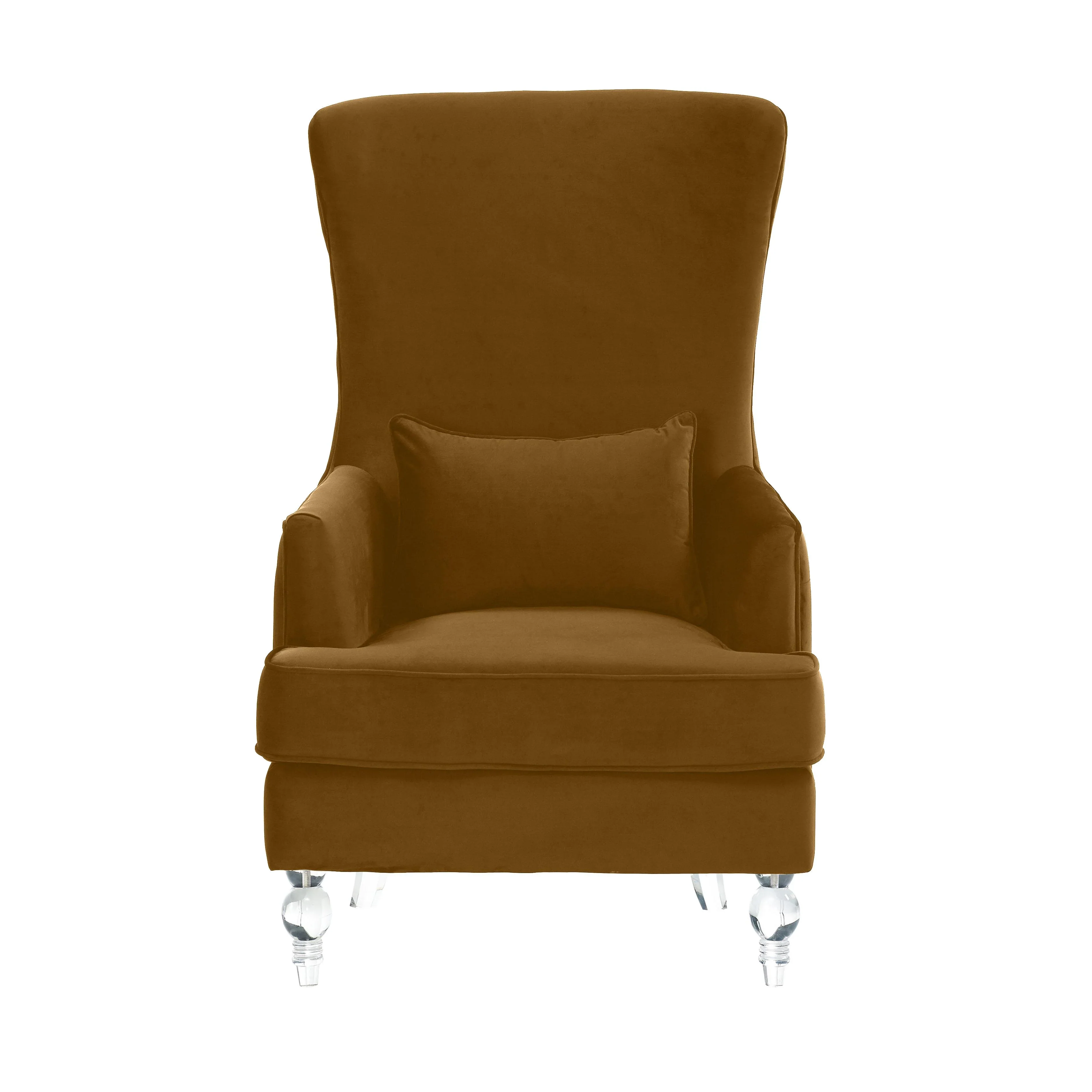 Aubree Performance Velvet Chair with Acrylic Legs - Image 6