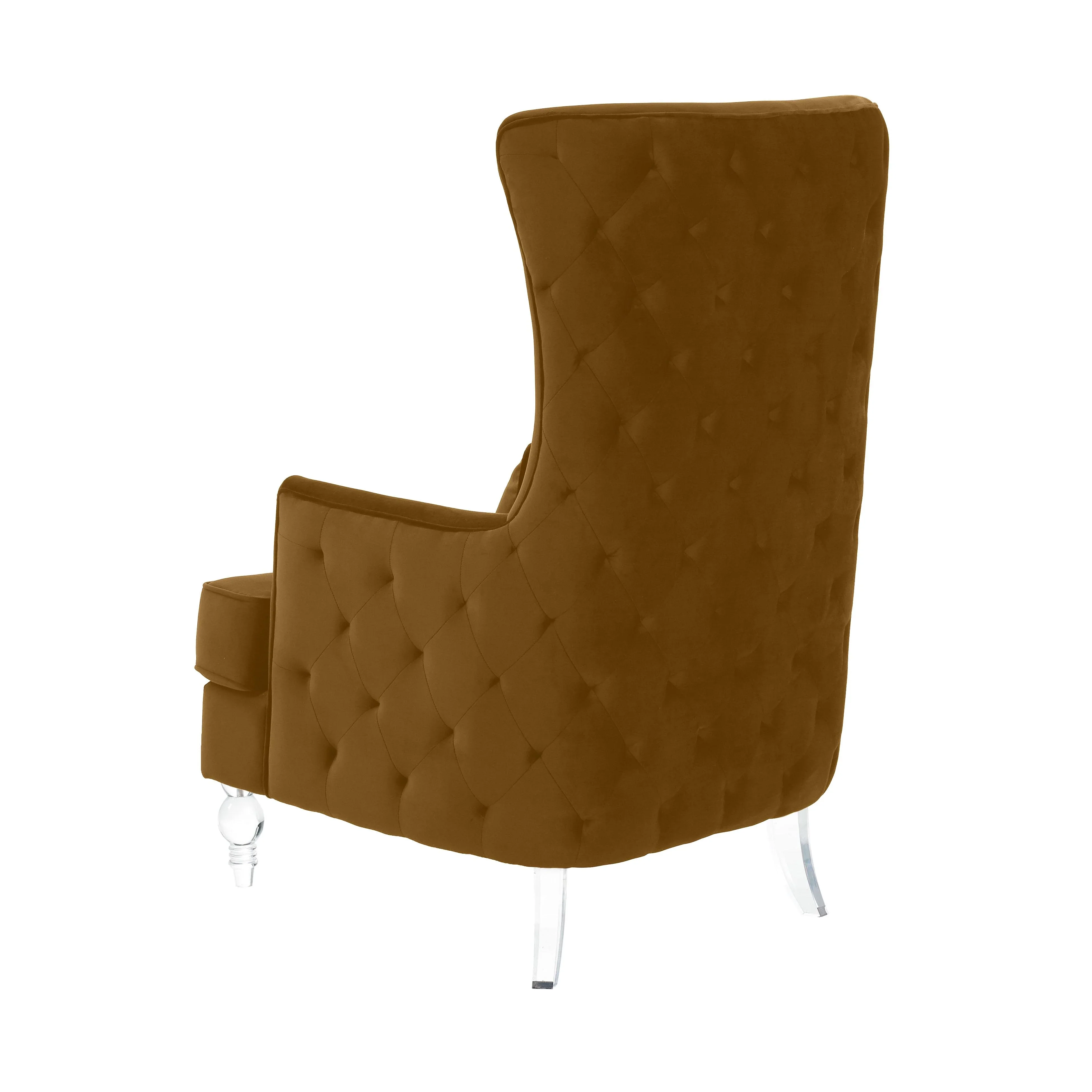 Aubree Performance Velvet Chair with Acrylic Legs - Image 7