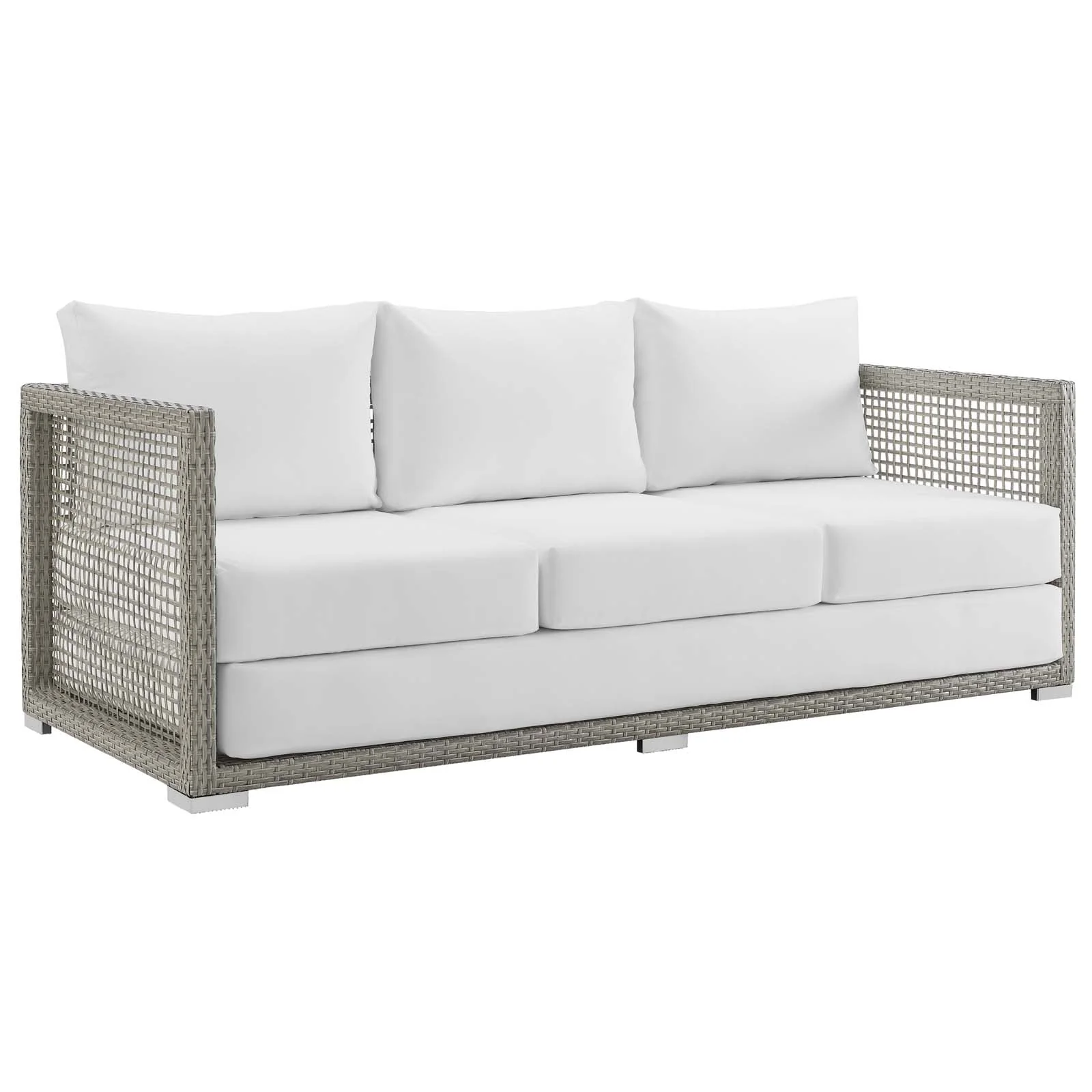 Aura 3 Piece Outdoor Patio Wicker Rattan Set - Image 20