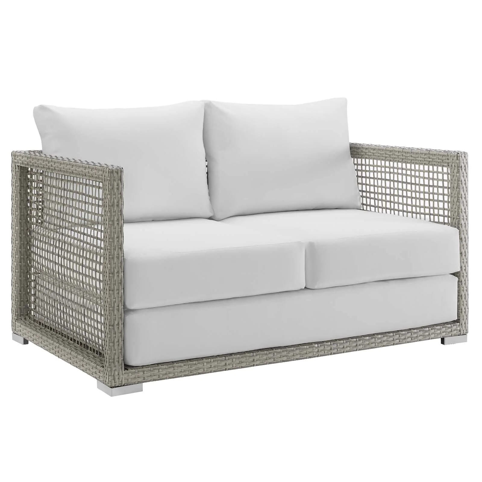 Aura 3 Piece Outdoor Patio Wicker Rattan Set - Image 21