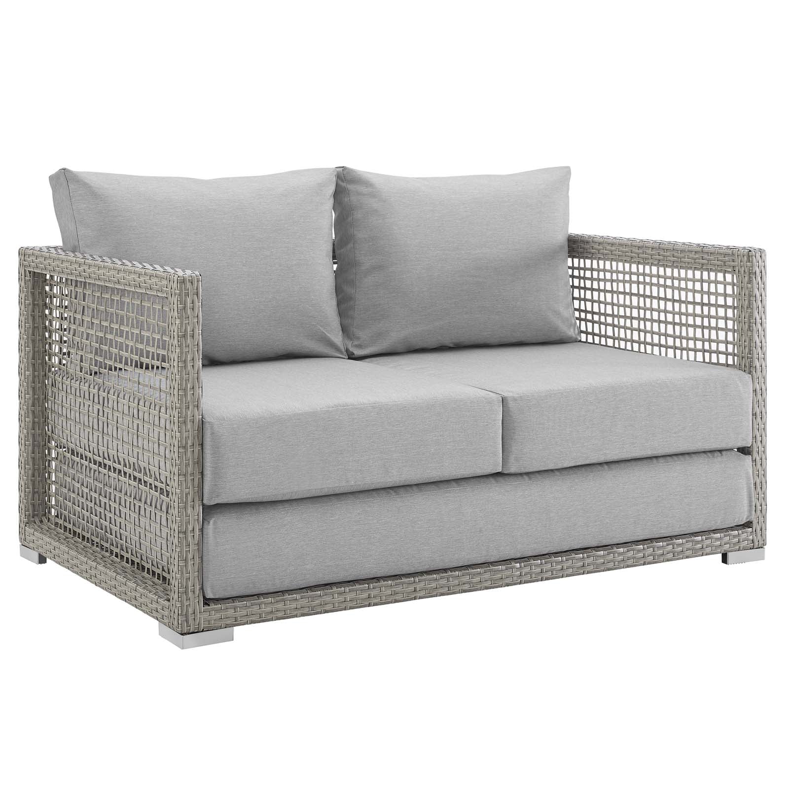 Aura 3 Piece Outdoor Patio Wicker Rattan Set - Image 3