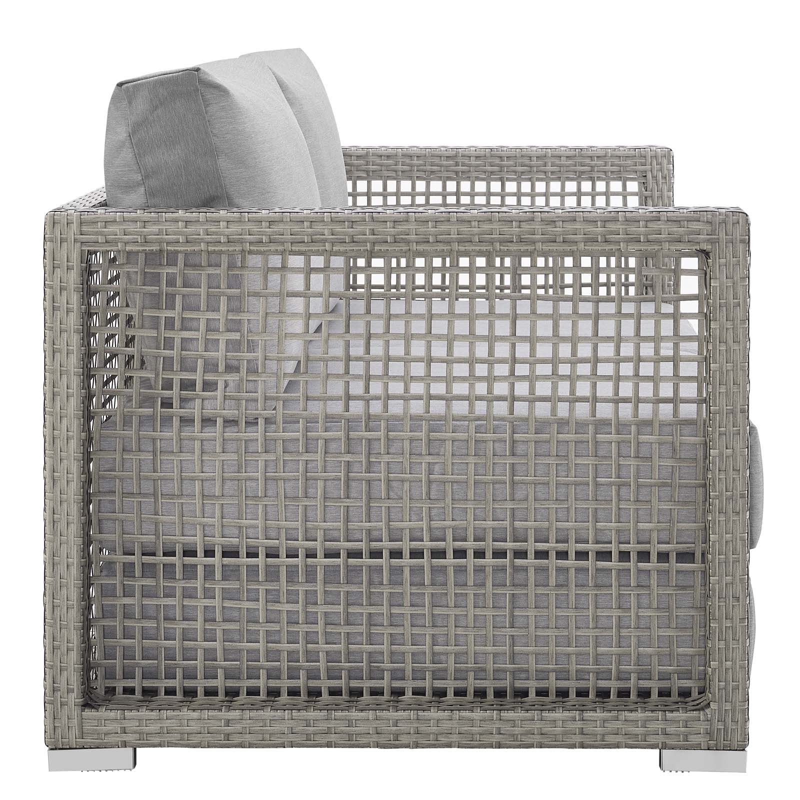 Aura 3 Piece Outdoor Patio Wicker Rattan Set - Image 6