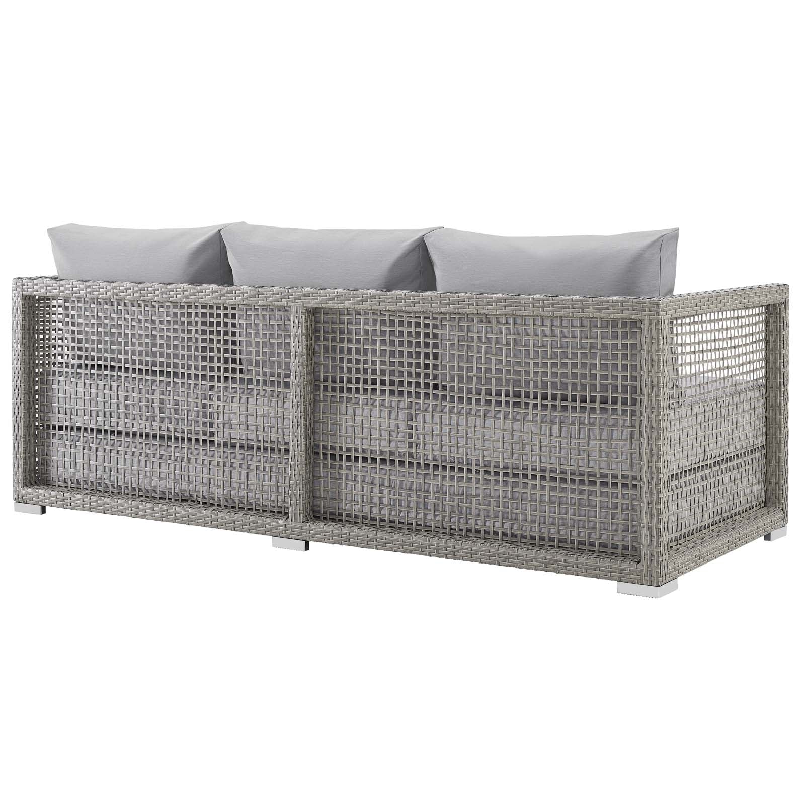 Aura 3 Piece Outdoor Patio Wicker Rattan Set - Image 7