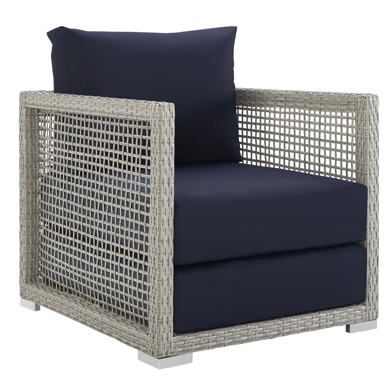 Aura 3 Piece Outdoor Patio Wicker Rattan Set - Image 11