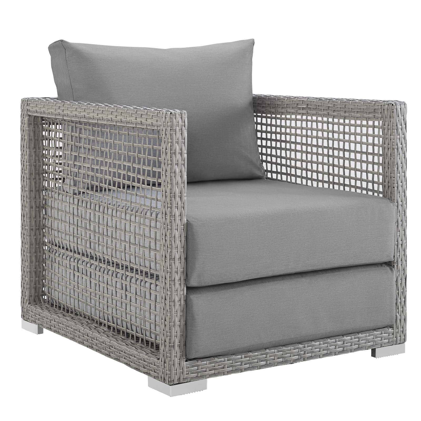 Aura 3 Piece Outdoor Patio Wicker Rattan Set - Image 2