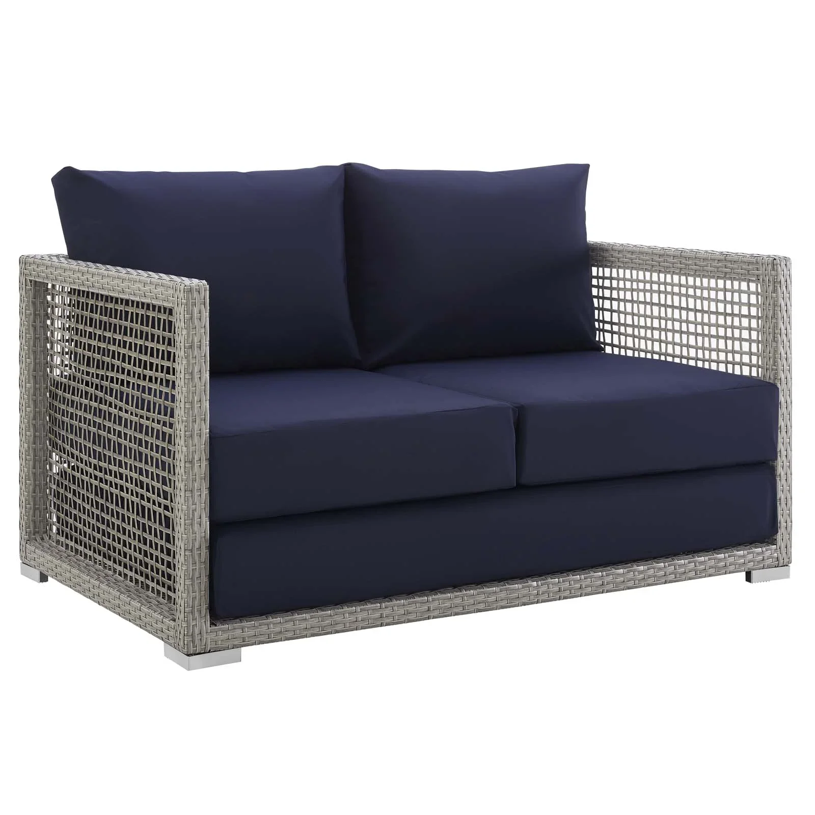 Aura 6 Piece Outdoor Patio Wicker Rattan Set - Image 15