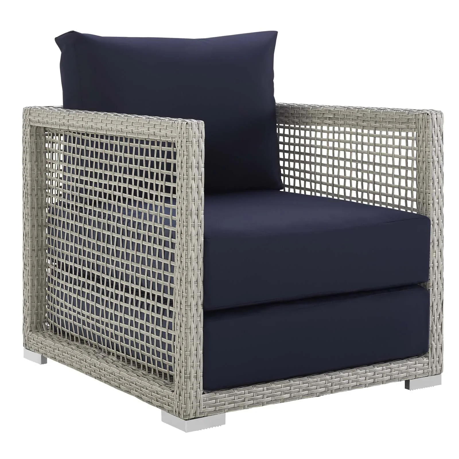 Aura 6 Piece Outdoor Patio Wicker Rattan Set - Image 16