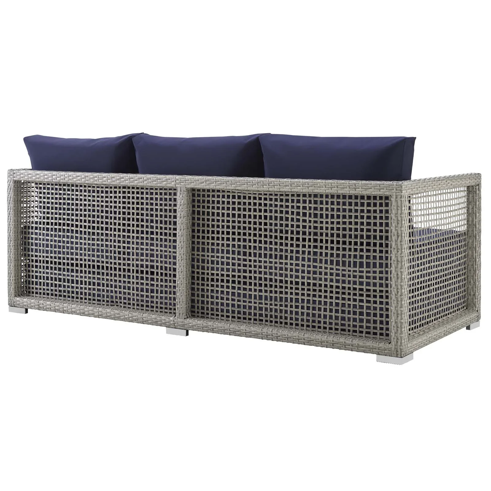 Aura 6 Piece Outdoor Patio Wicker Rattan Set - Image 21