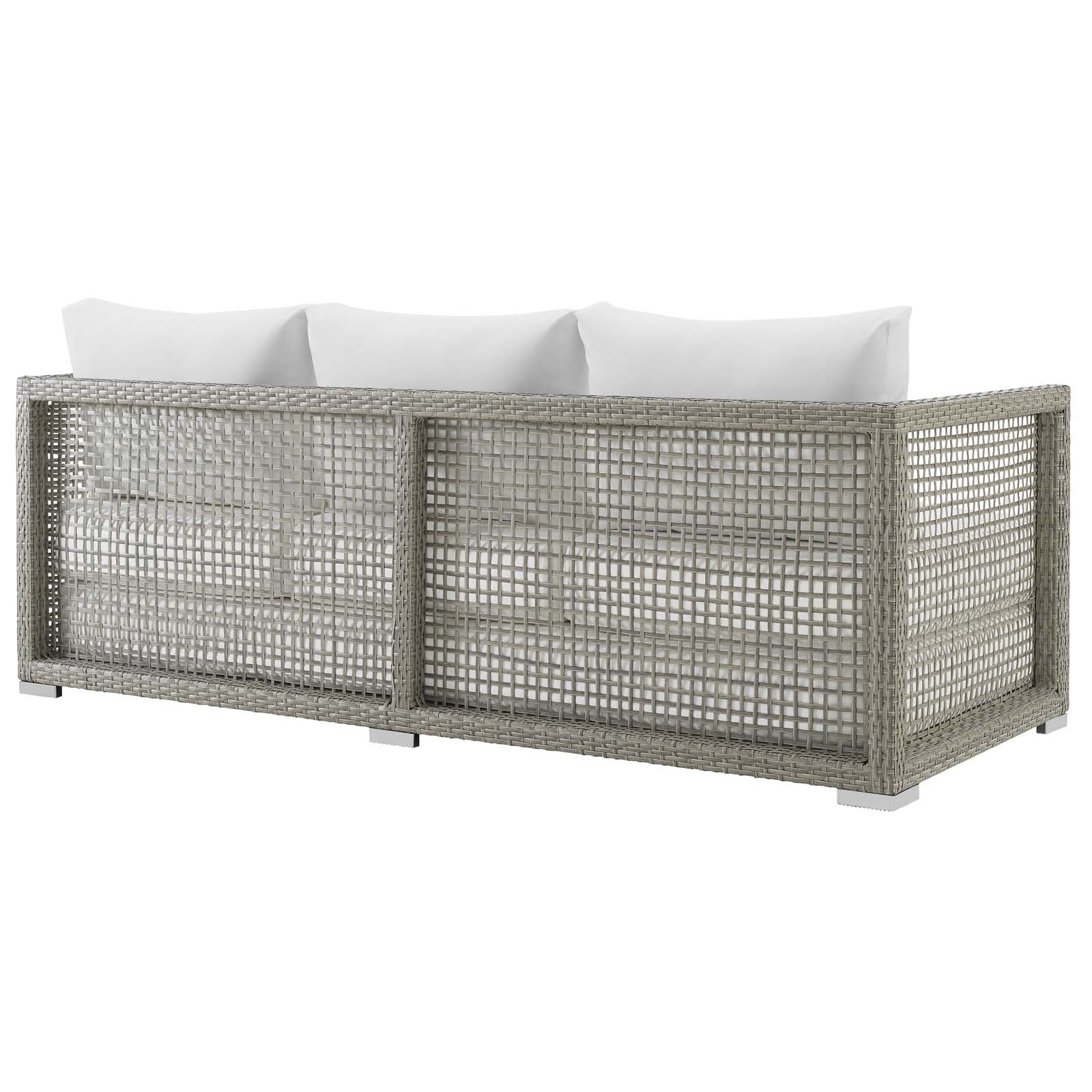 Aura 6 Piece Outdoor Patio Wicker Rattan Set - Image 32