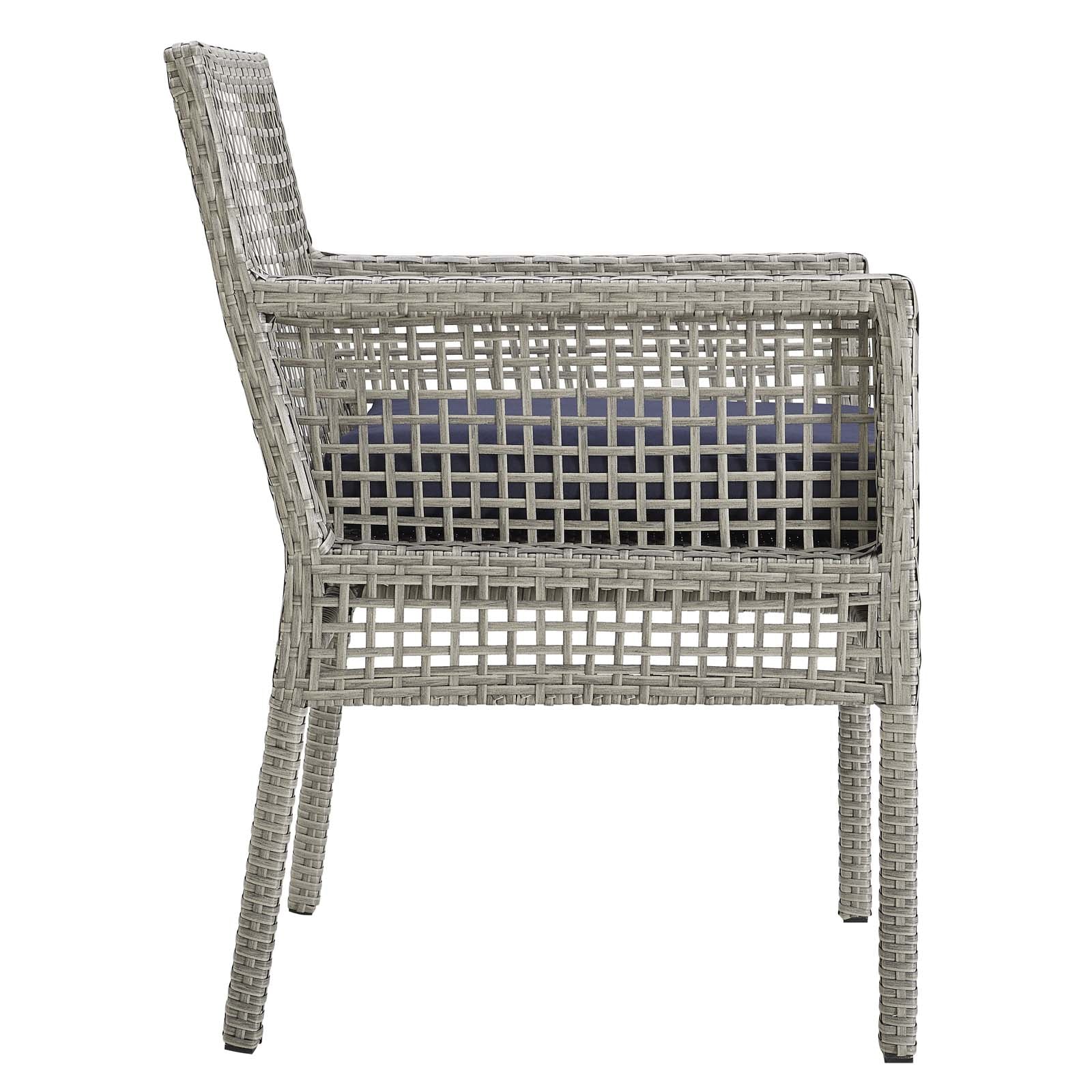 Aura Outdoor Patio Wicker Rattan Dining Armchair - Image 11