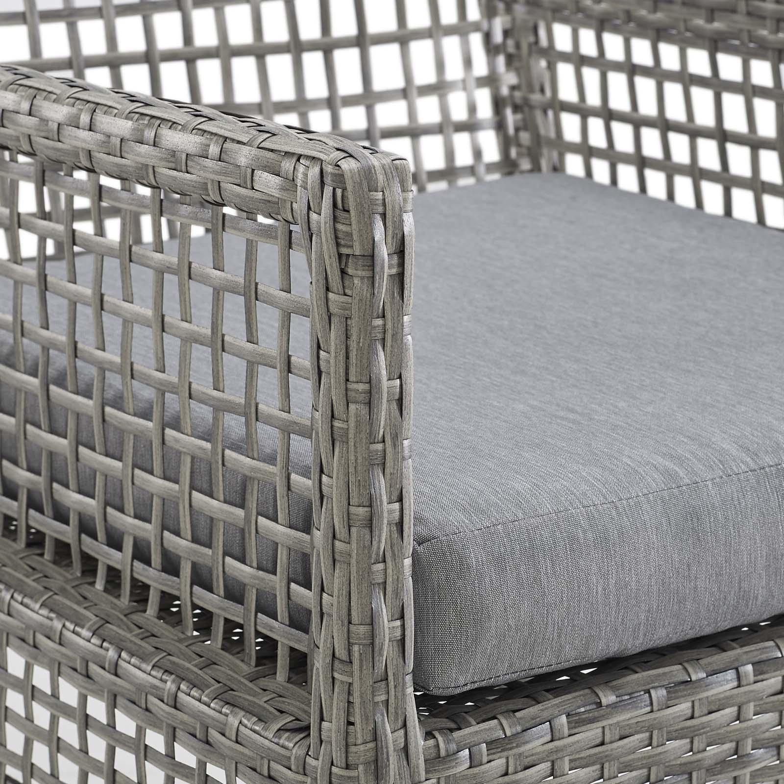 Aura Outdoor Patio Wicker Rattan Dining Armchair - Image 5