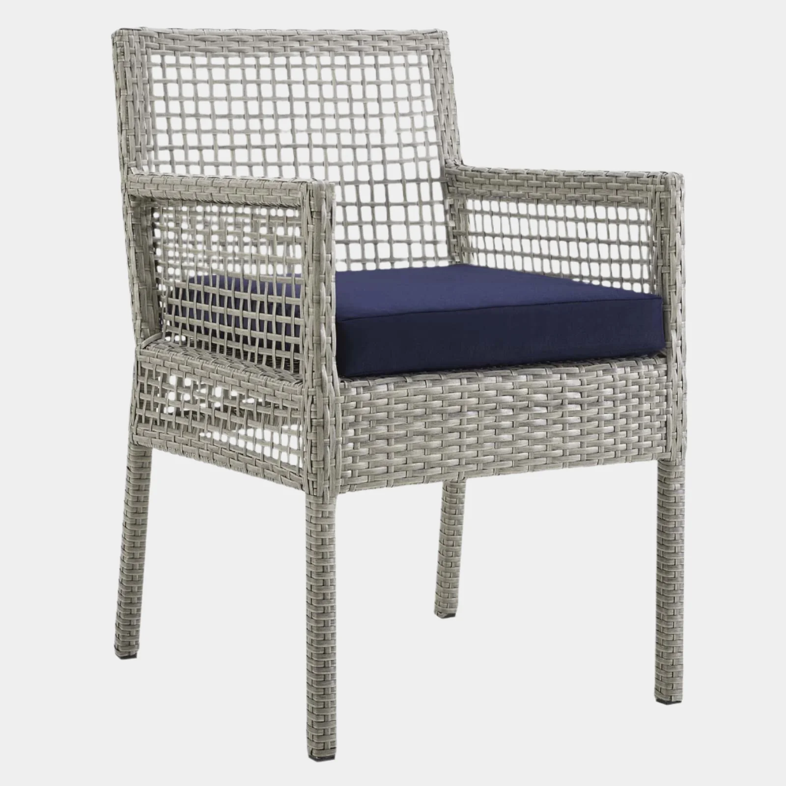 Aura Outdoor Patio Wicker Rattan Dining Armchair - Image 9