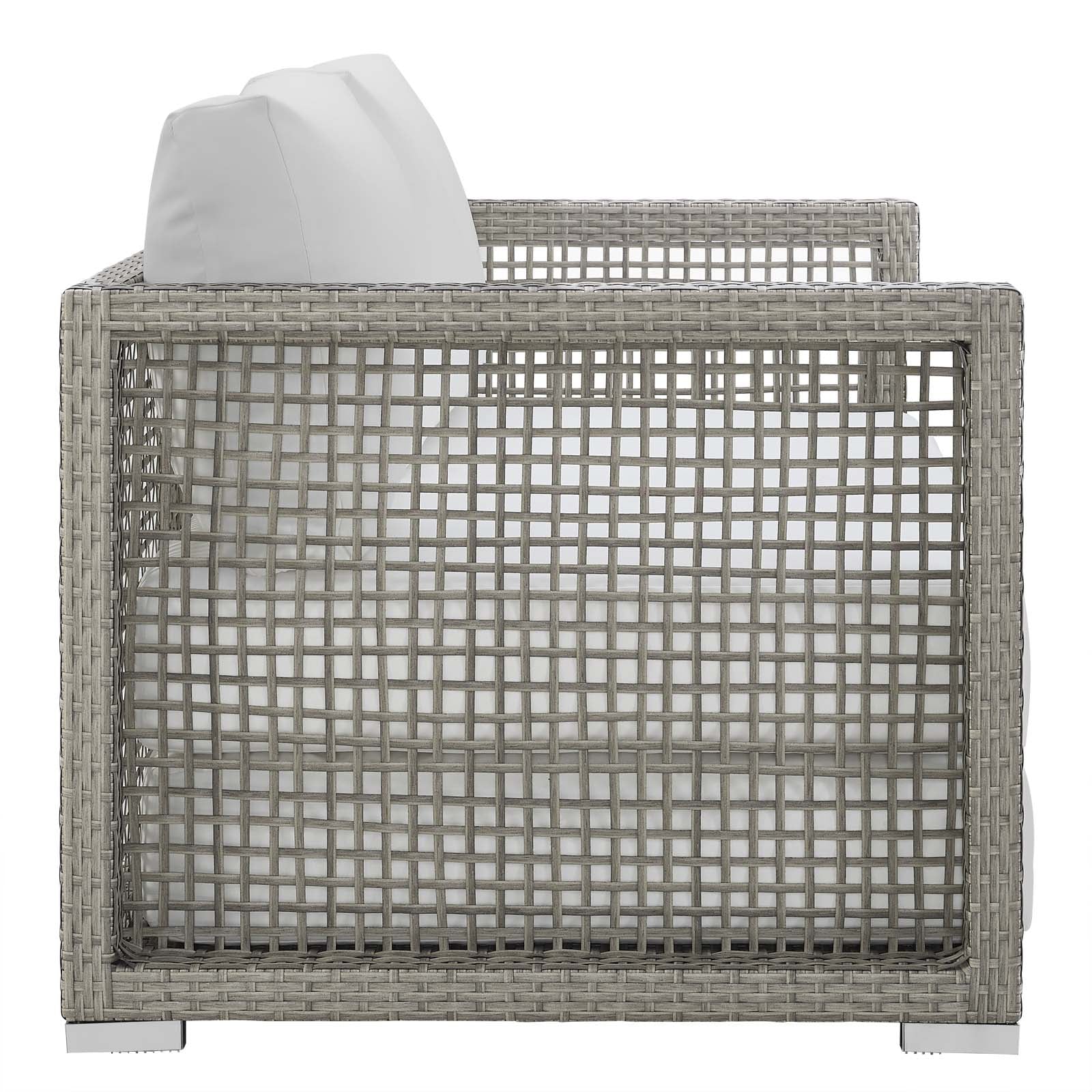 Aura Outdoor Patio Wicker Rattan Loveseat - Image 12