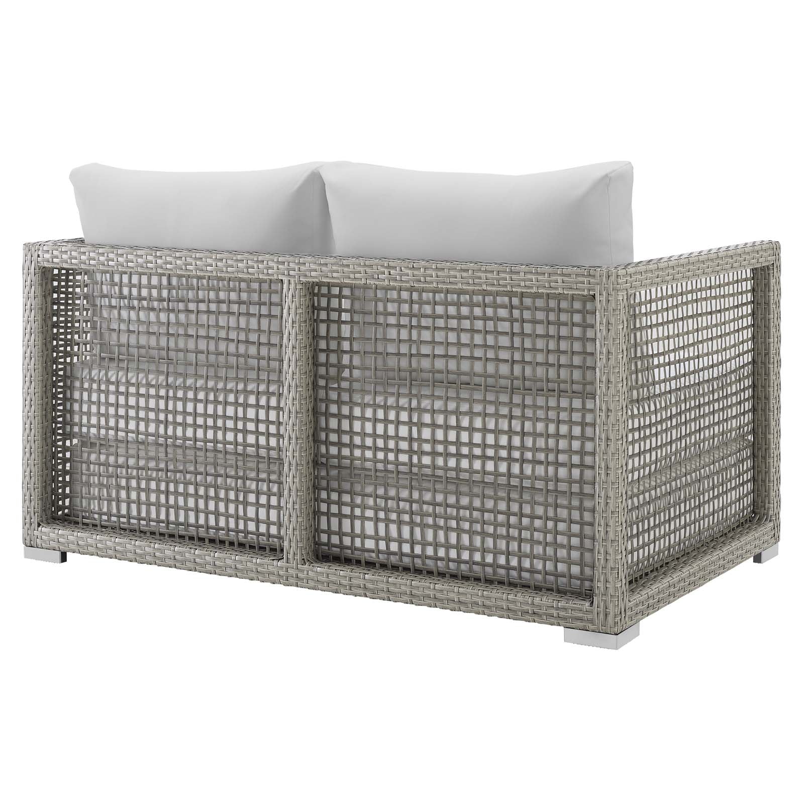 Aura Outdoor Patio Wicker Rattan Loveseat - Image 13