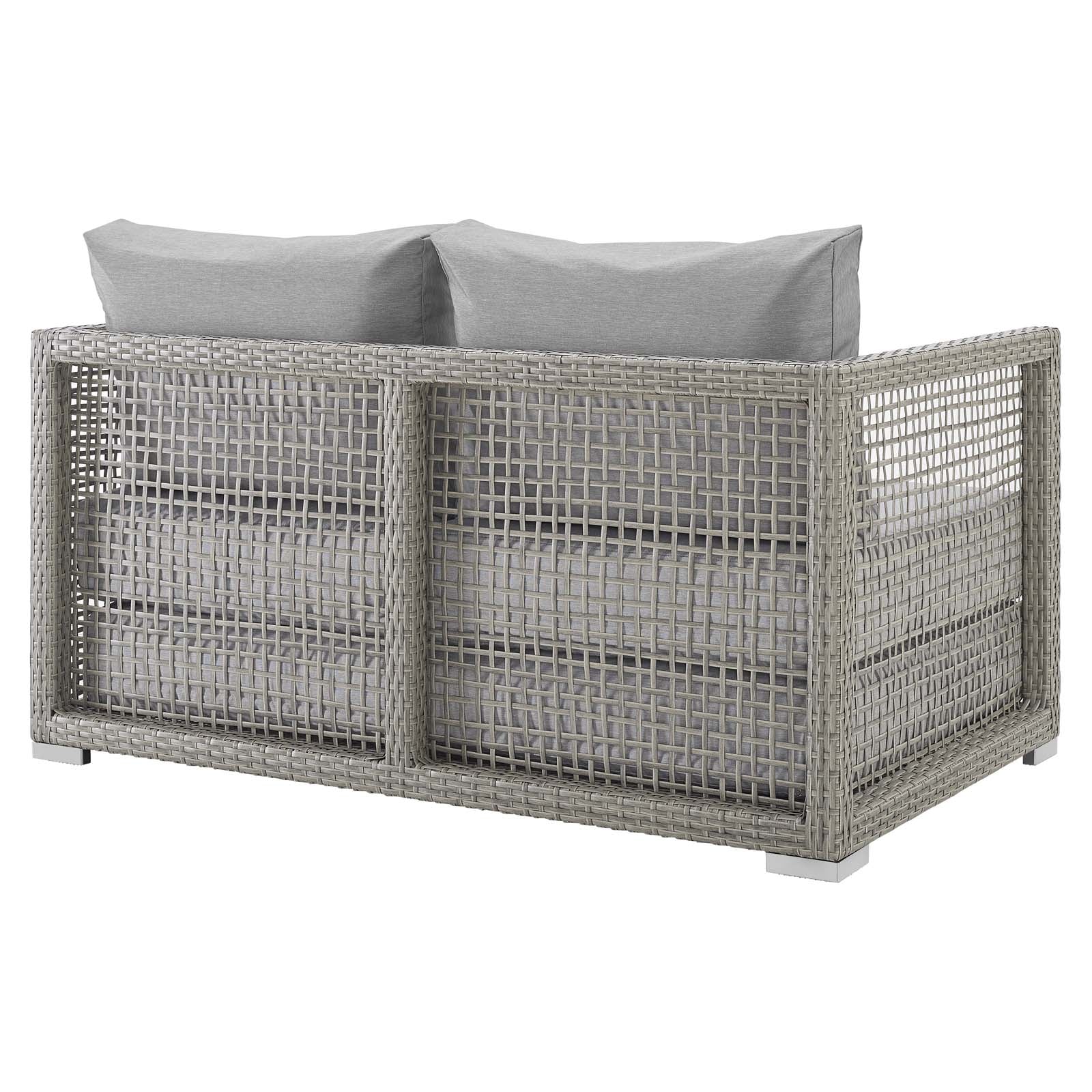 Aura Outdoor Patio Wicker Rattan Loveseat - Image 5