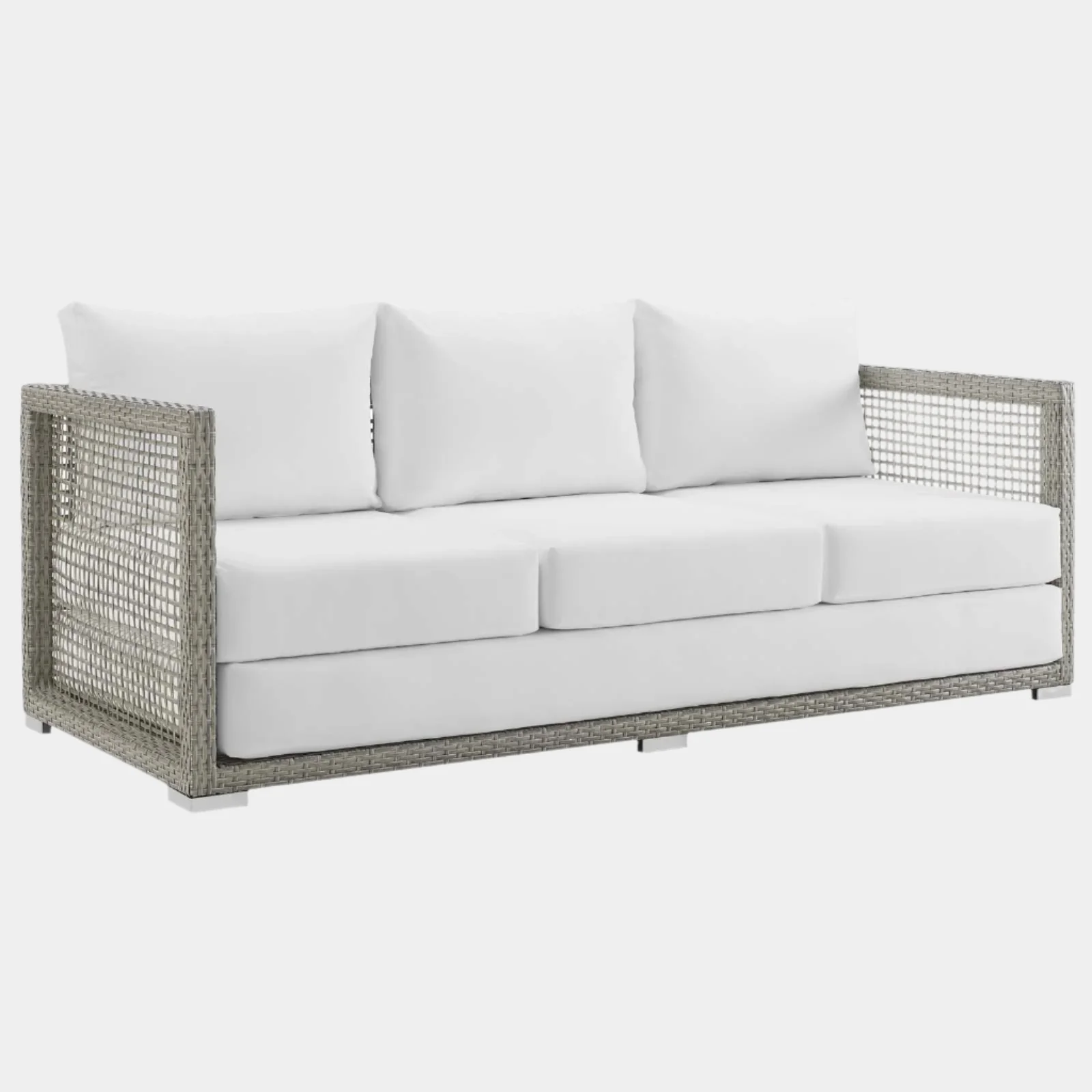 Aura Outdoor Patio Wicker Rattan Sofa - Image 18