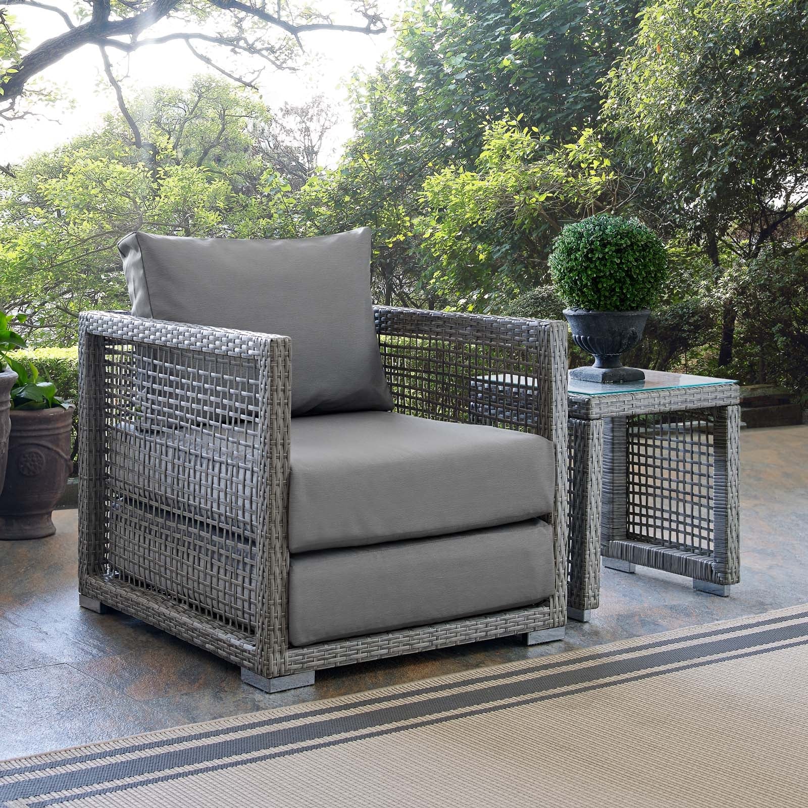 Aura Rattan Outdoor Patio Armchair - Image 2