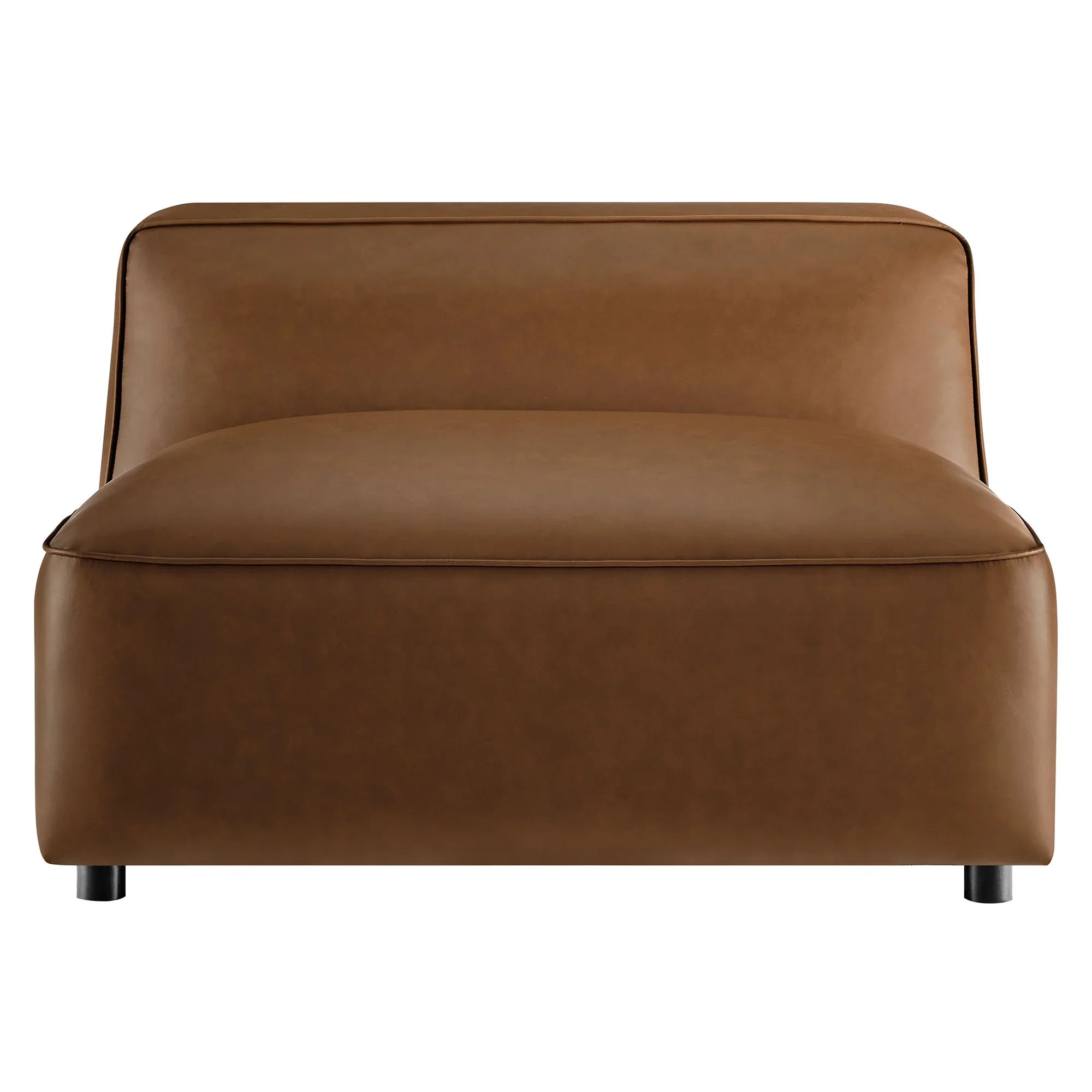 Auren Upholstered Vegan Leather Modular Armless Chair - Image 18