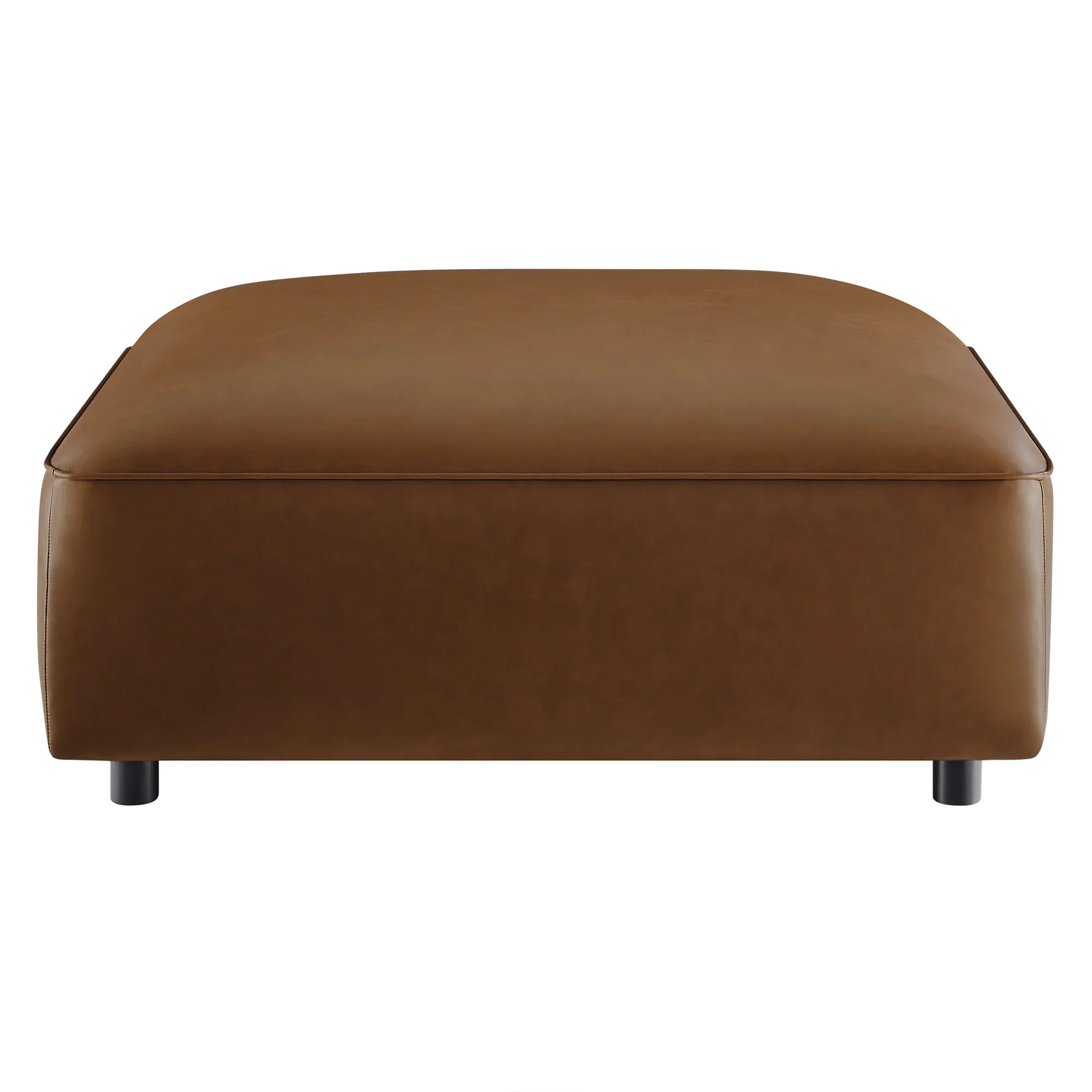 Auren Upholstered Vegan Leather Ottoman - Image 16