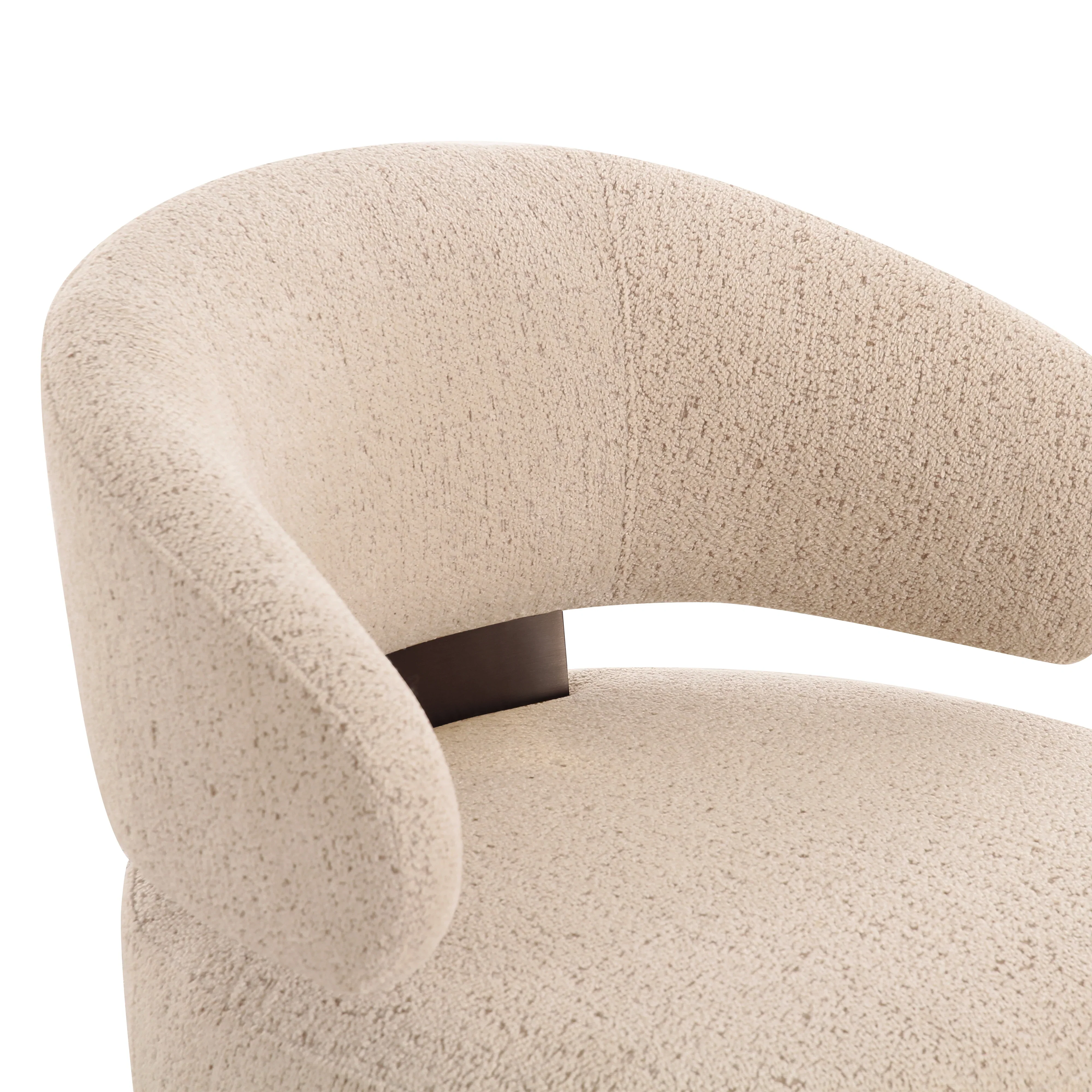 Austin Cream Performance Boucle Swivel Accent Chair - Image 5