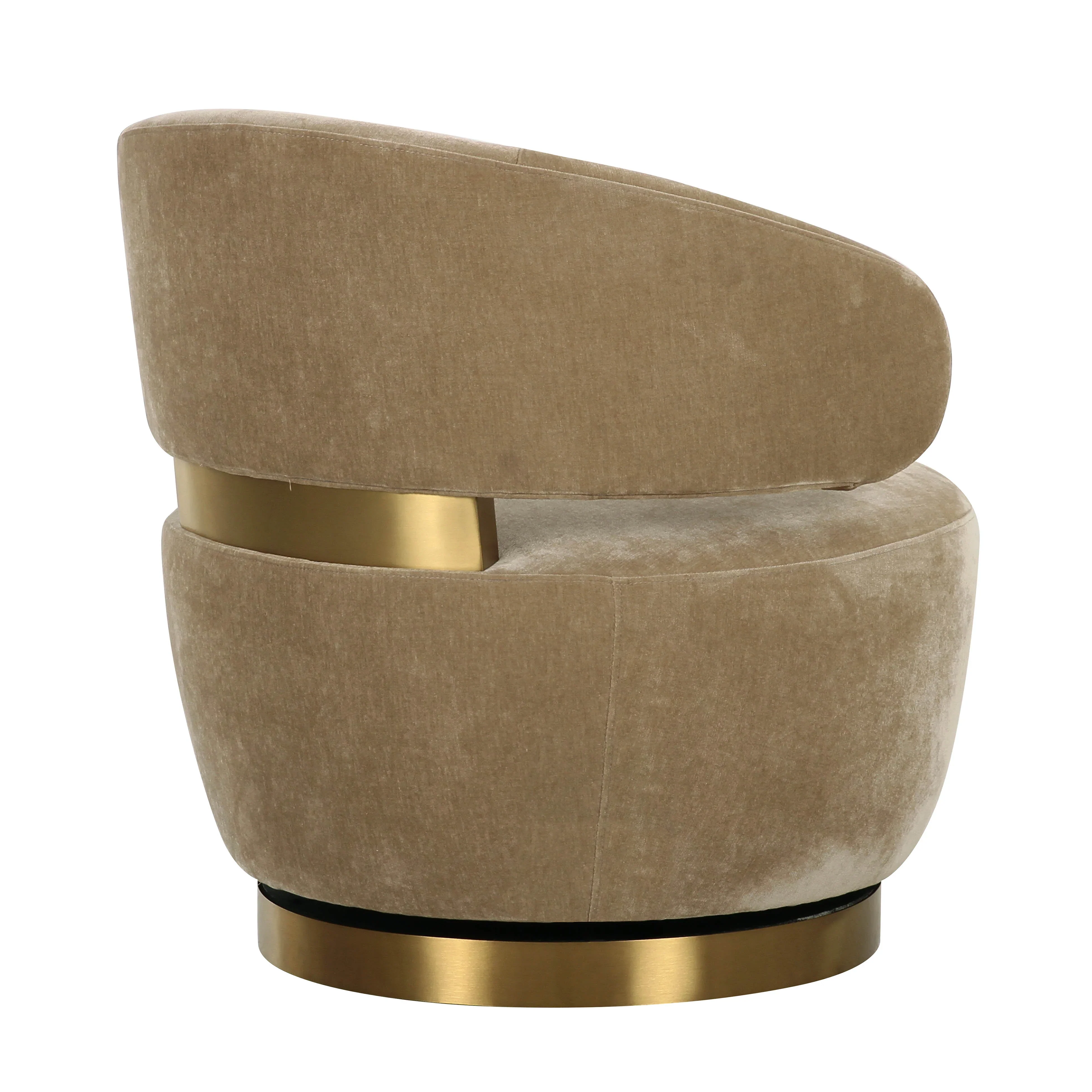 Austin Upcycled Contract-Grade Fabric Swivel Accent Chair - Image 10