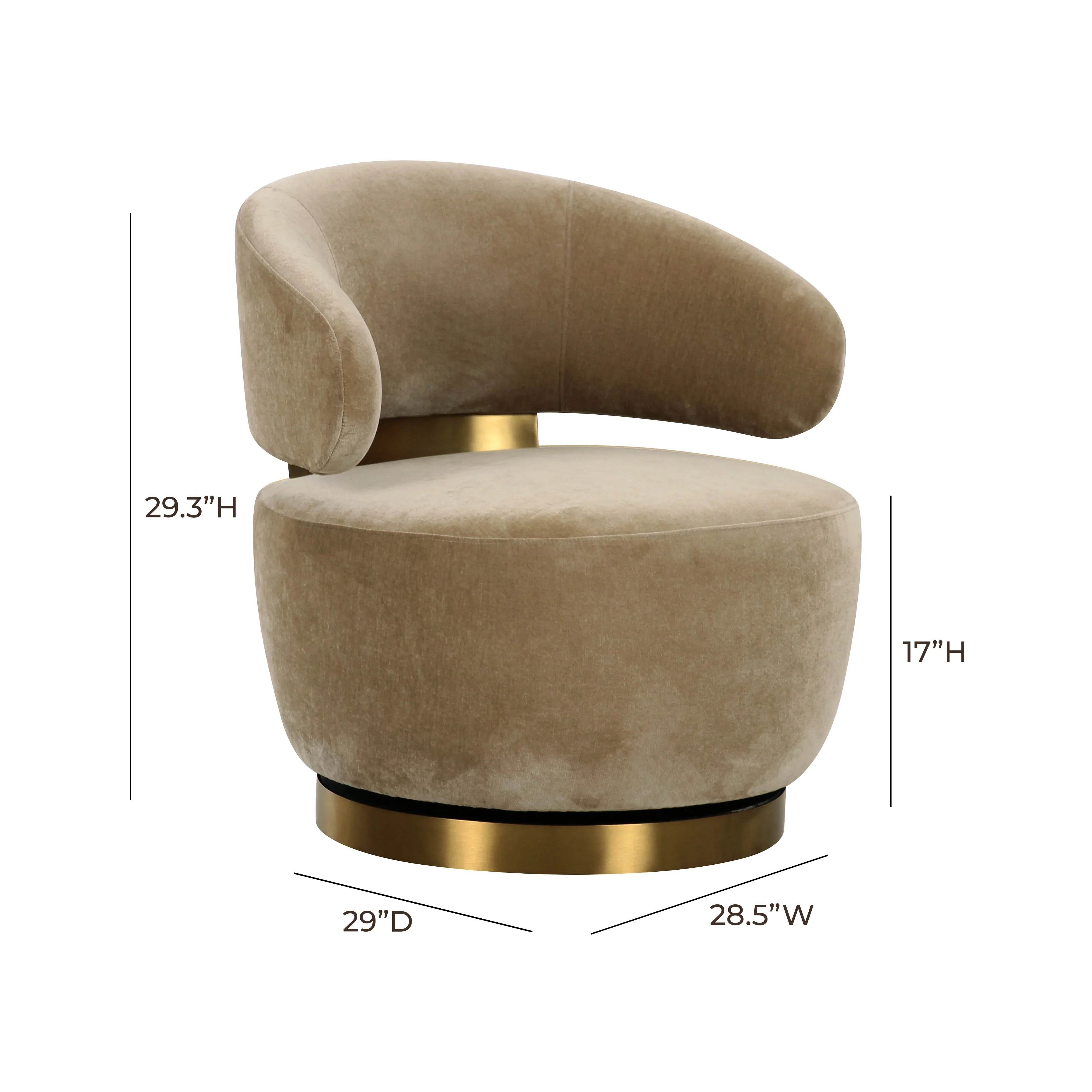 Austin Upcycled Contract-Grade Fabric Swivel Accent Chair - Image 12