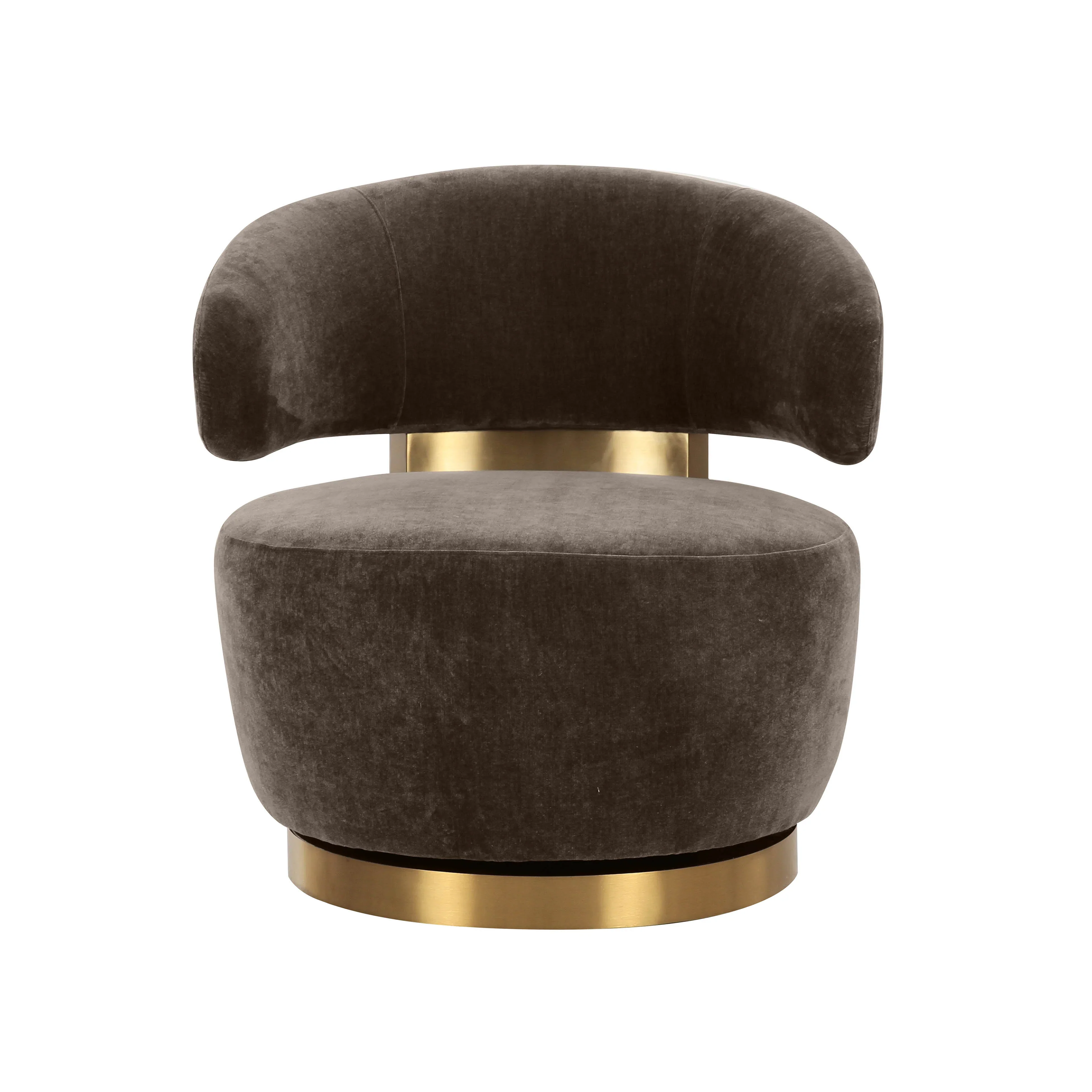 Austin Upcycled Contract-Grade Fabric Swivel Accent Chair - Image 3