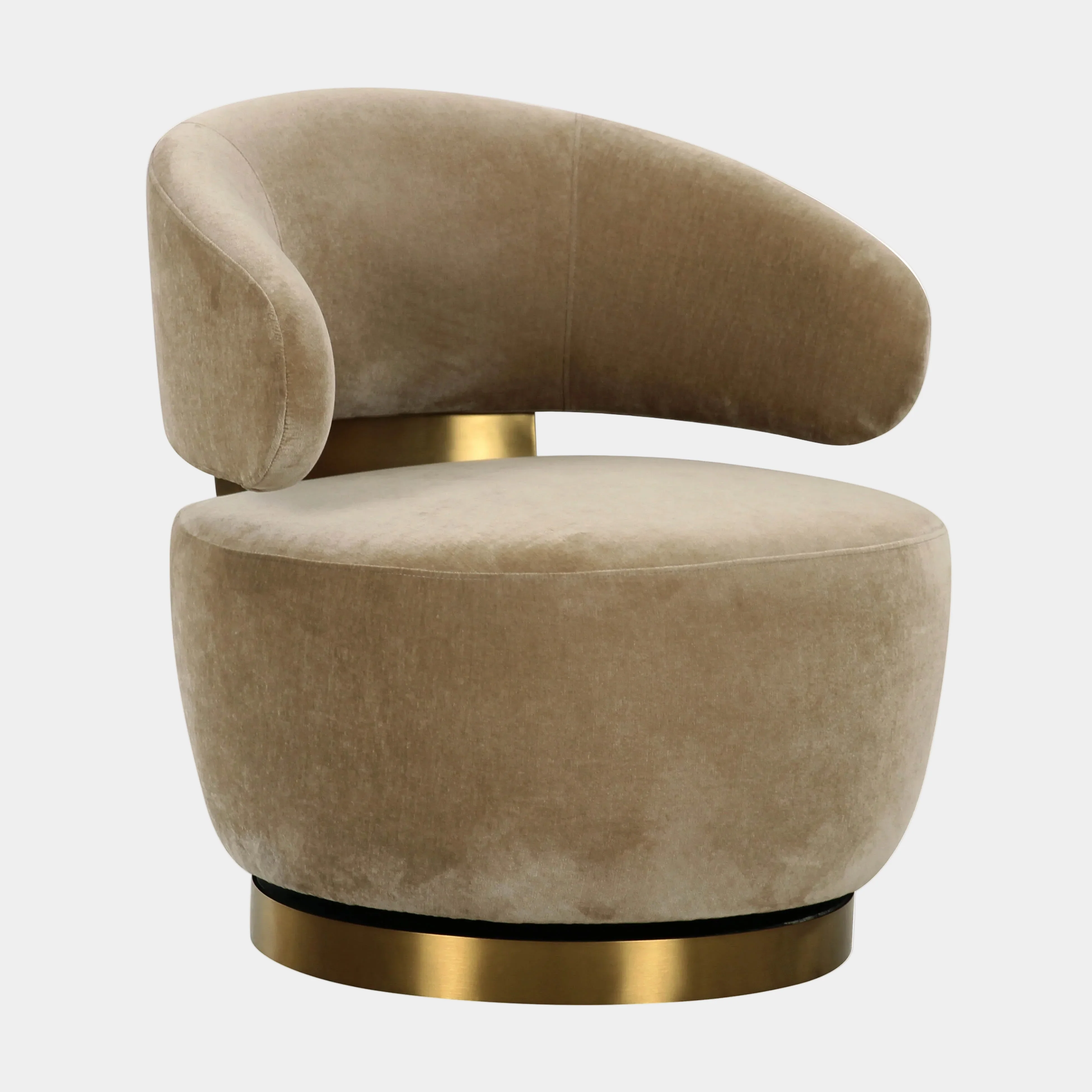Austin Upcycled Contract-Grade Fabric Swivel Accent Chair - Image 7