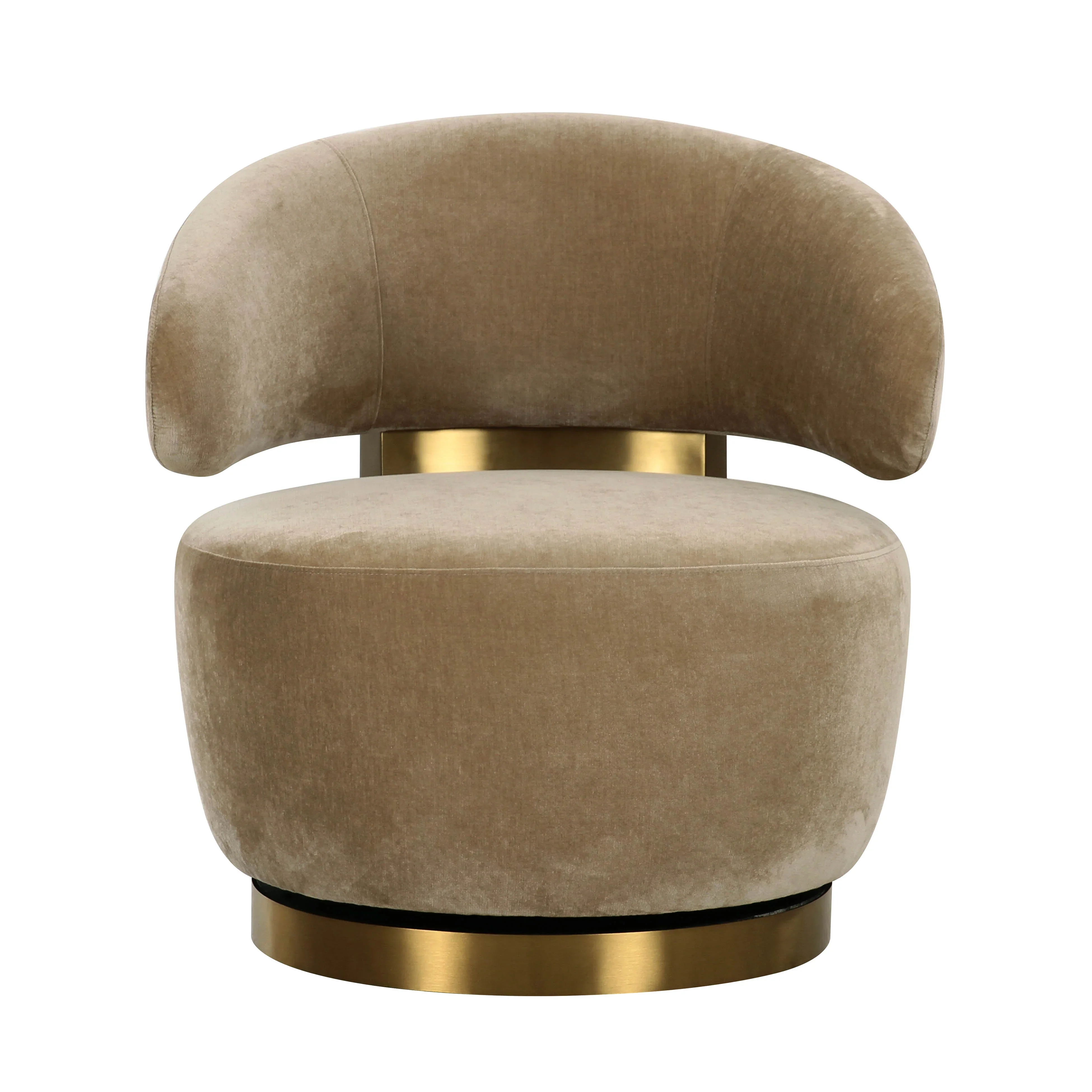 Austin Upcycled Contract-Grade Fabric Swivel Accent Chair - Image 9