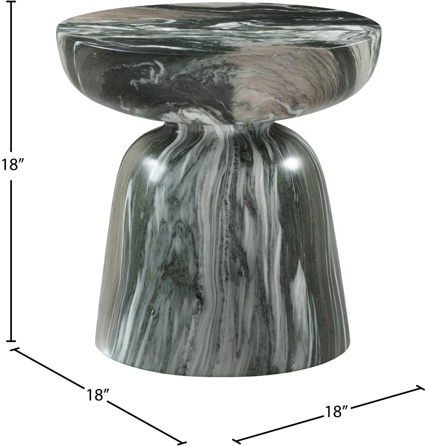 Avellino Marble Finish Indoor / Outdoor Concrete End Table - Image 20