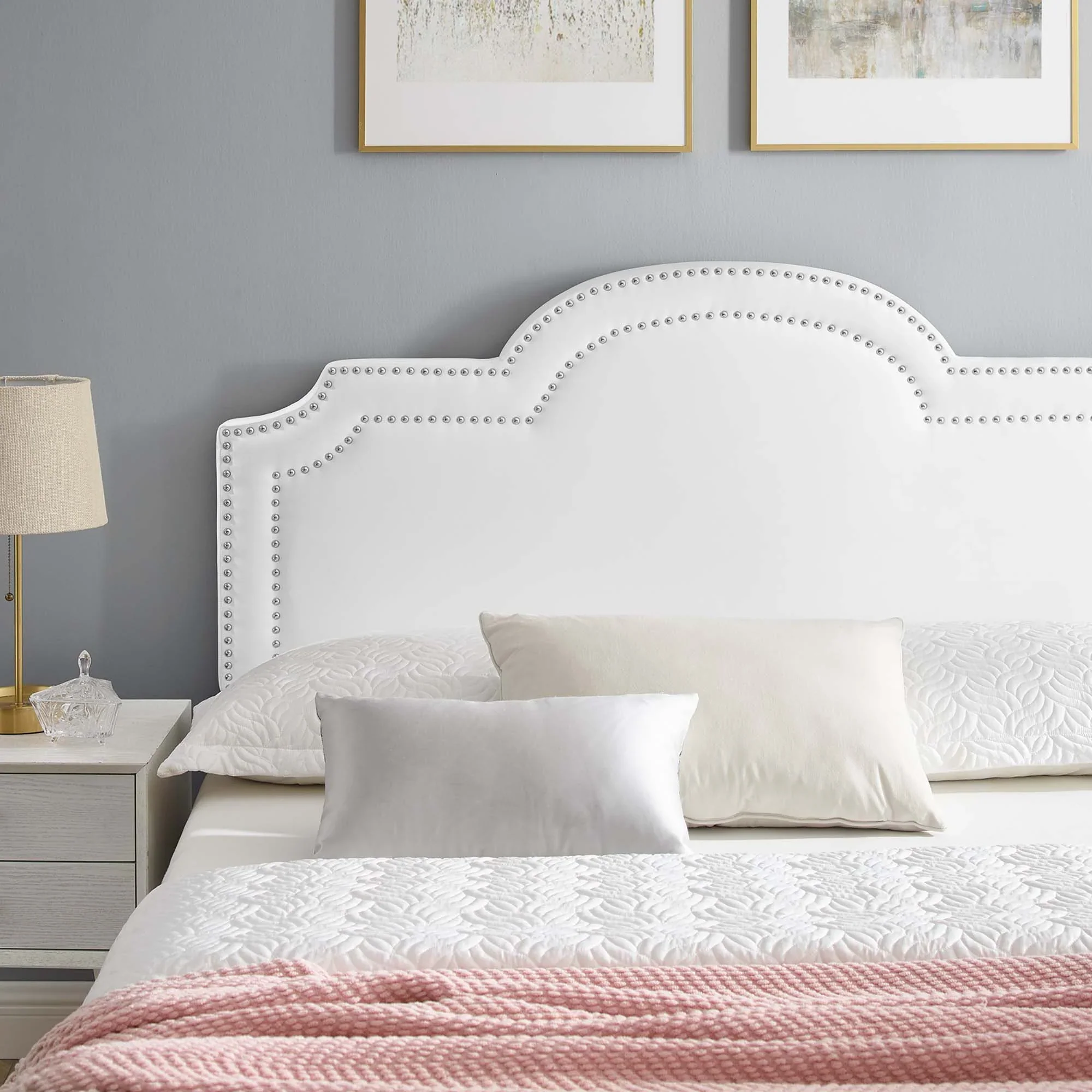 Aviana Performance Velvet Bed With Black Wood Legs - Image 20