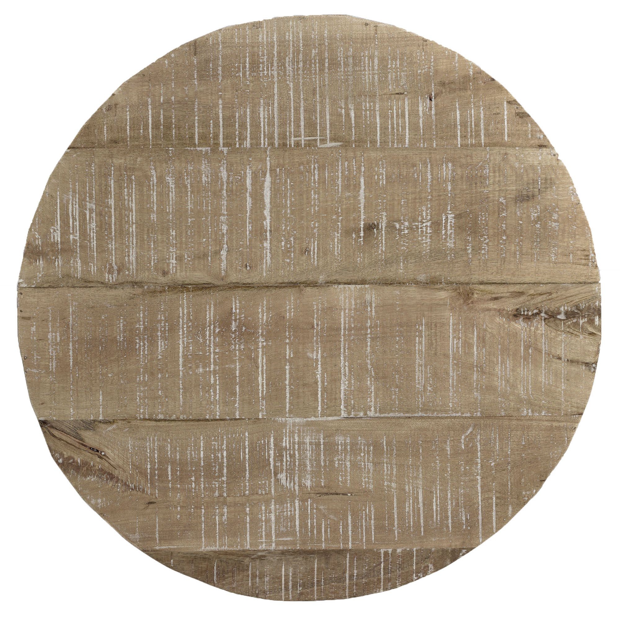 Avni Round Coffee Table in Distressed Natural - Image 5