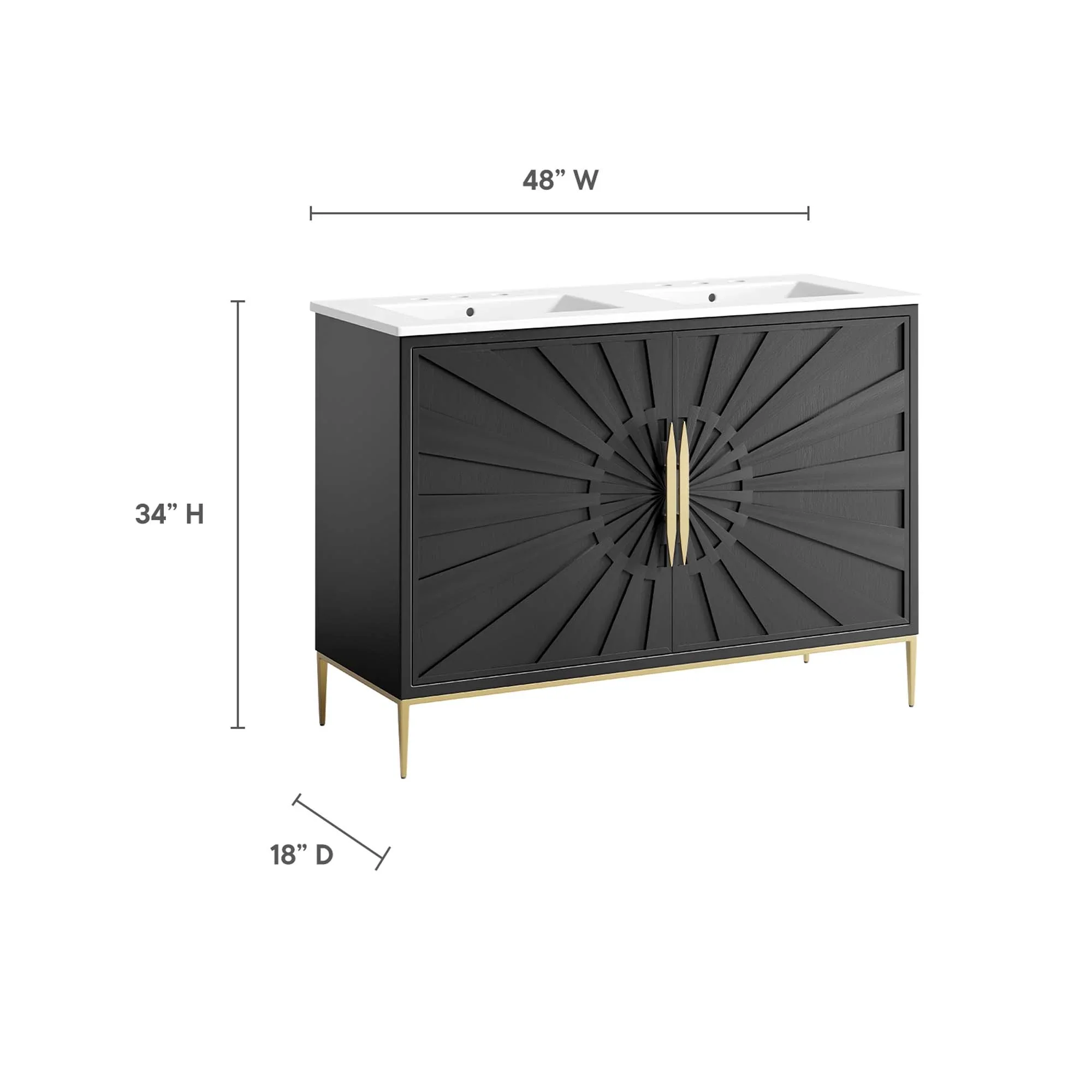 Awaken Bathroom Vanity Basin Included - Image 109