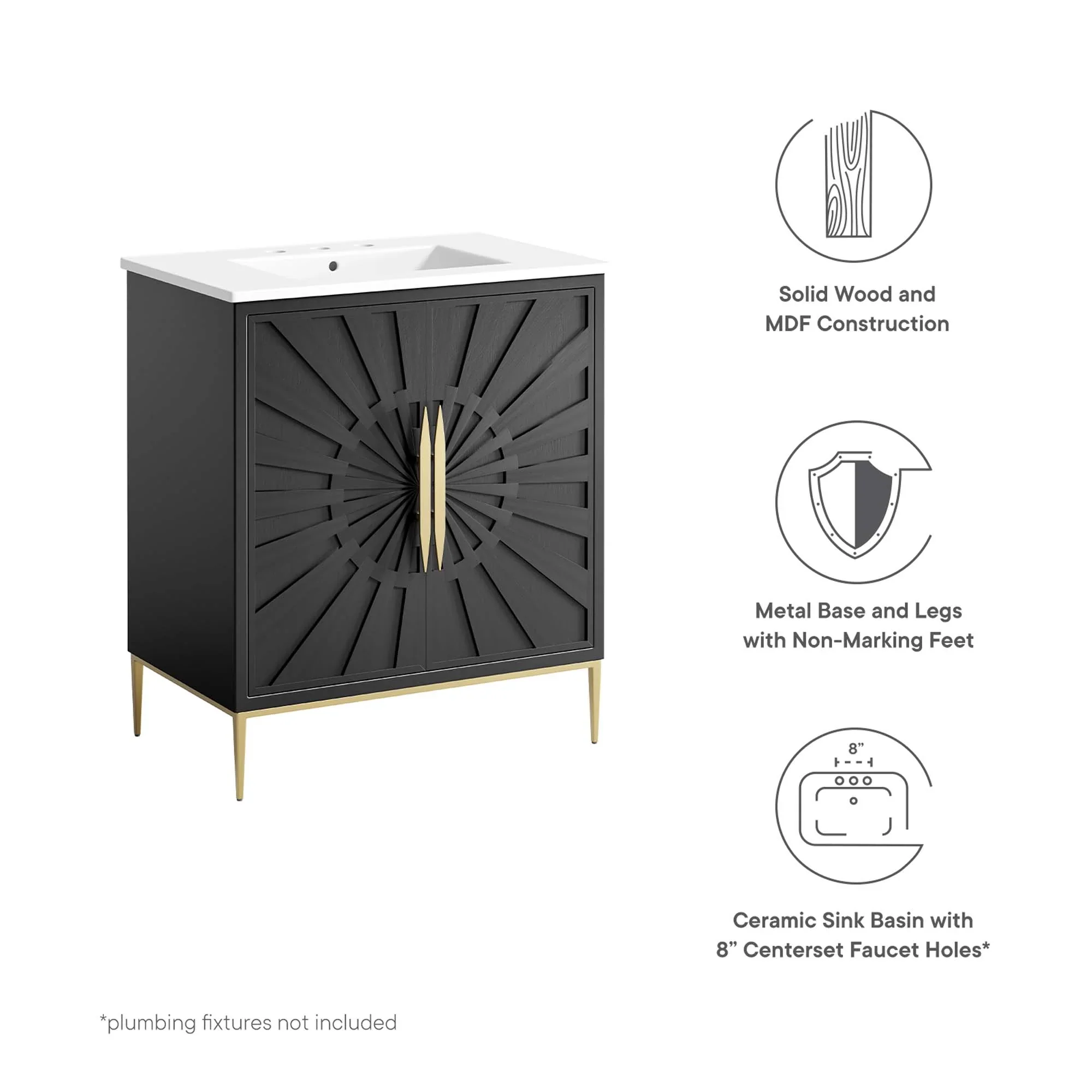 Awaken Bathroom Vanity Basin Included - Image 50