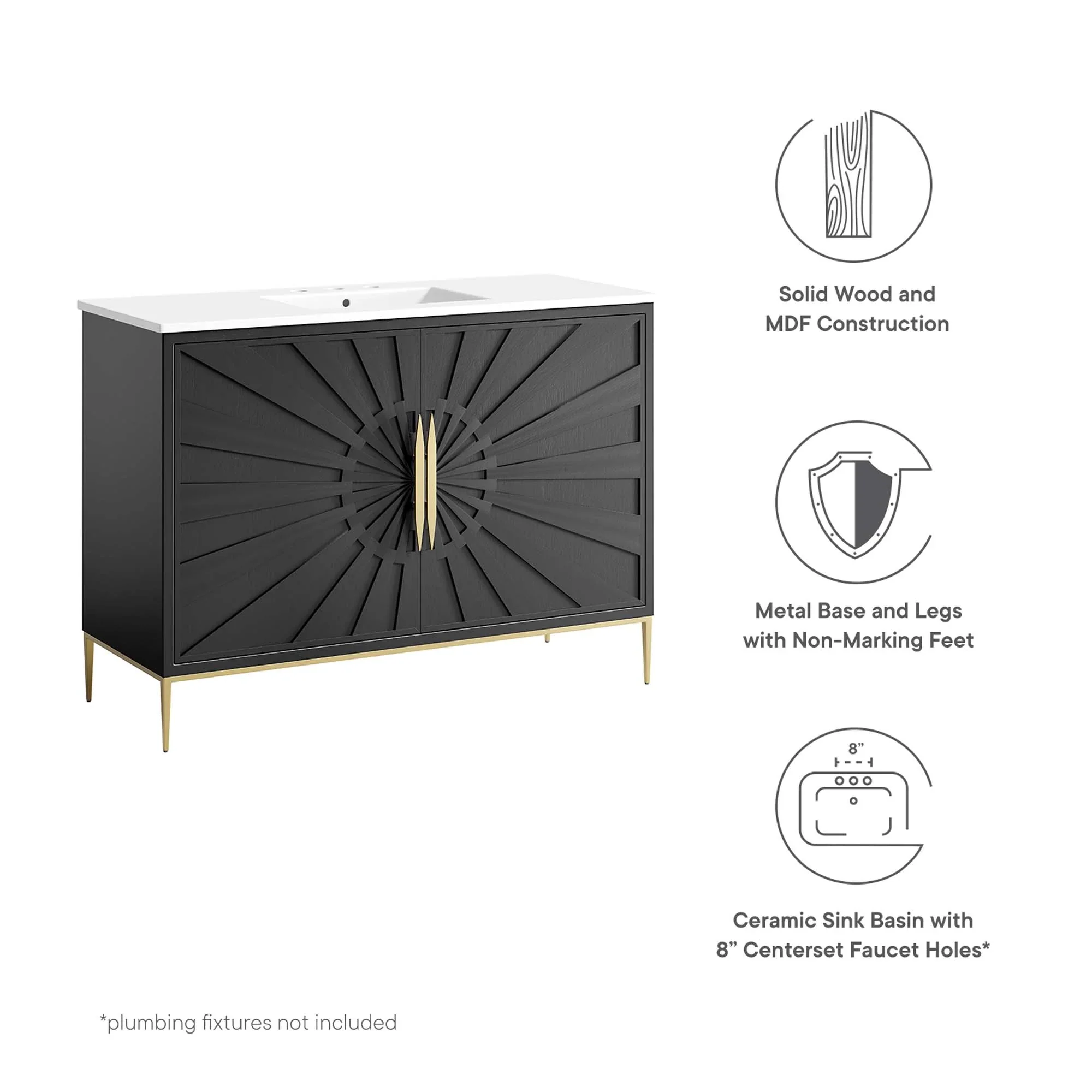 Awaken Bathroom Vanity Basin Included - Image 90